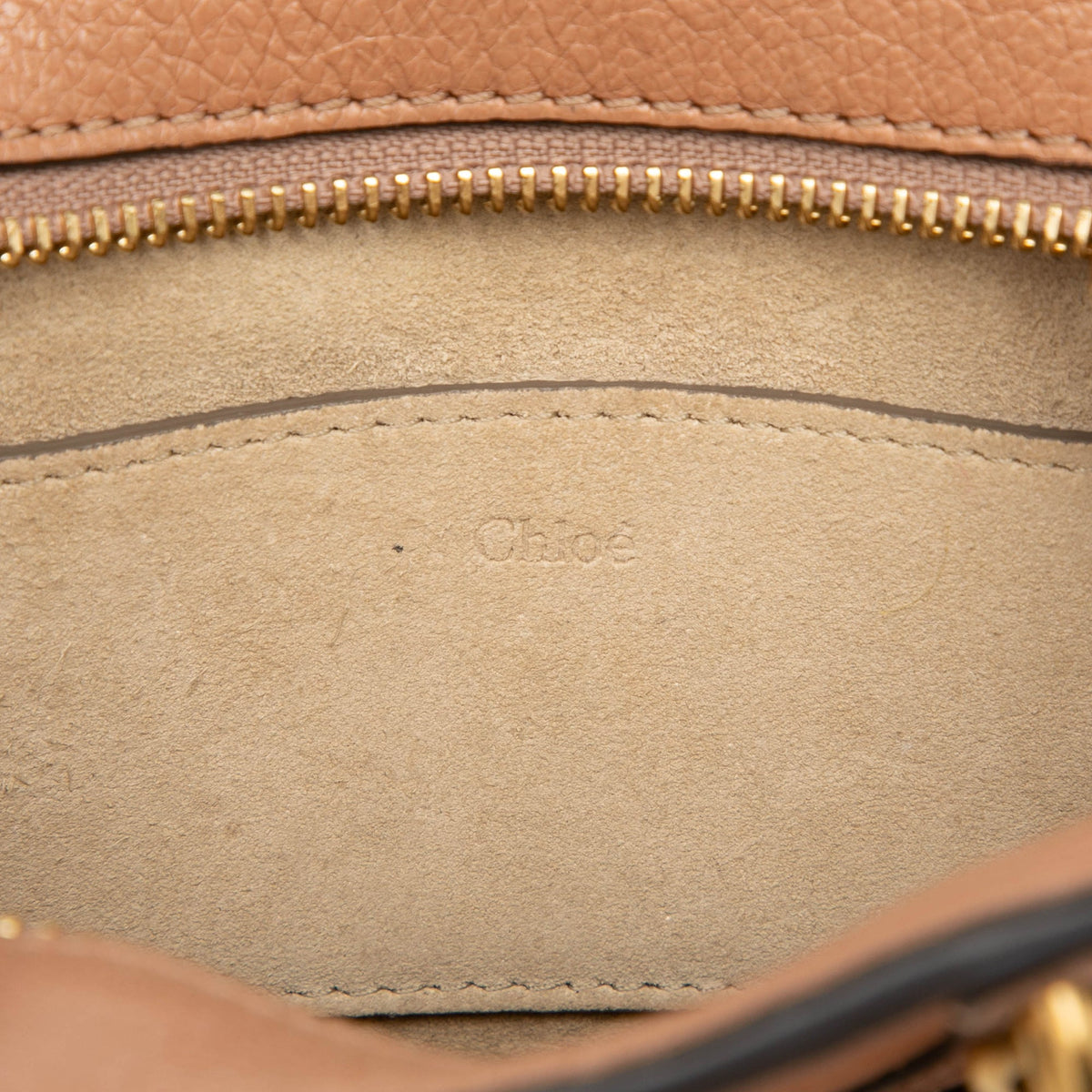Chloé Mini Calfskin and Suede Pixie Signature Satchel