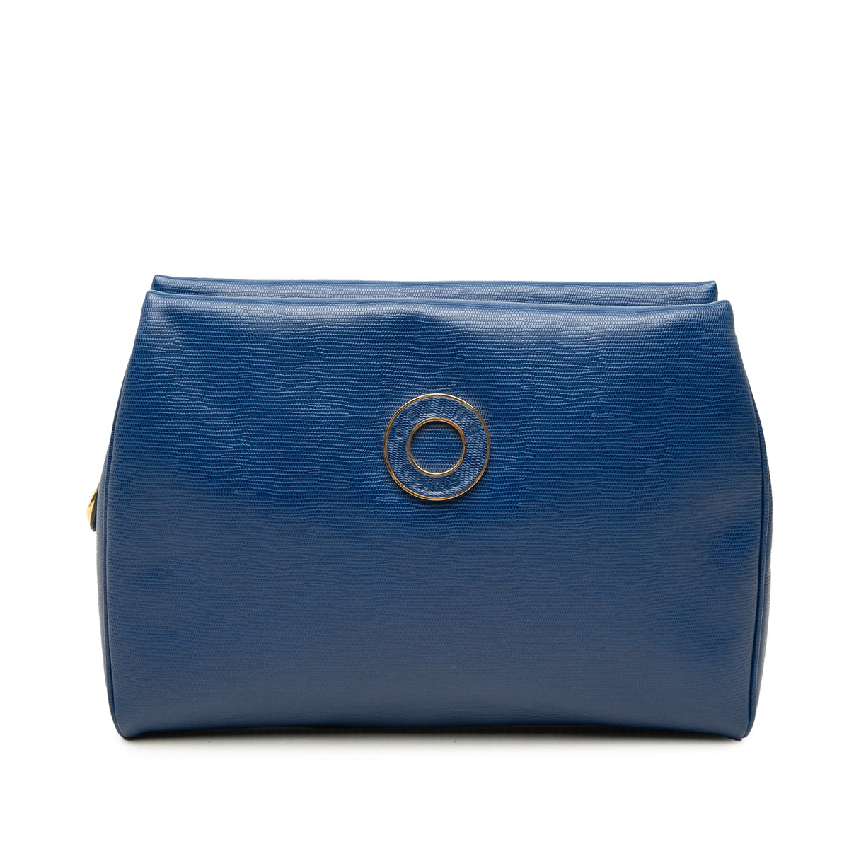 Celine Lizard Embossed Leather Clutch