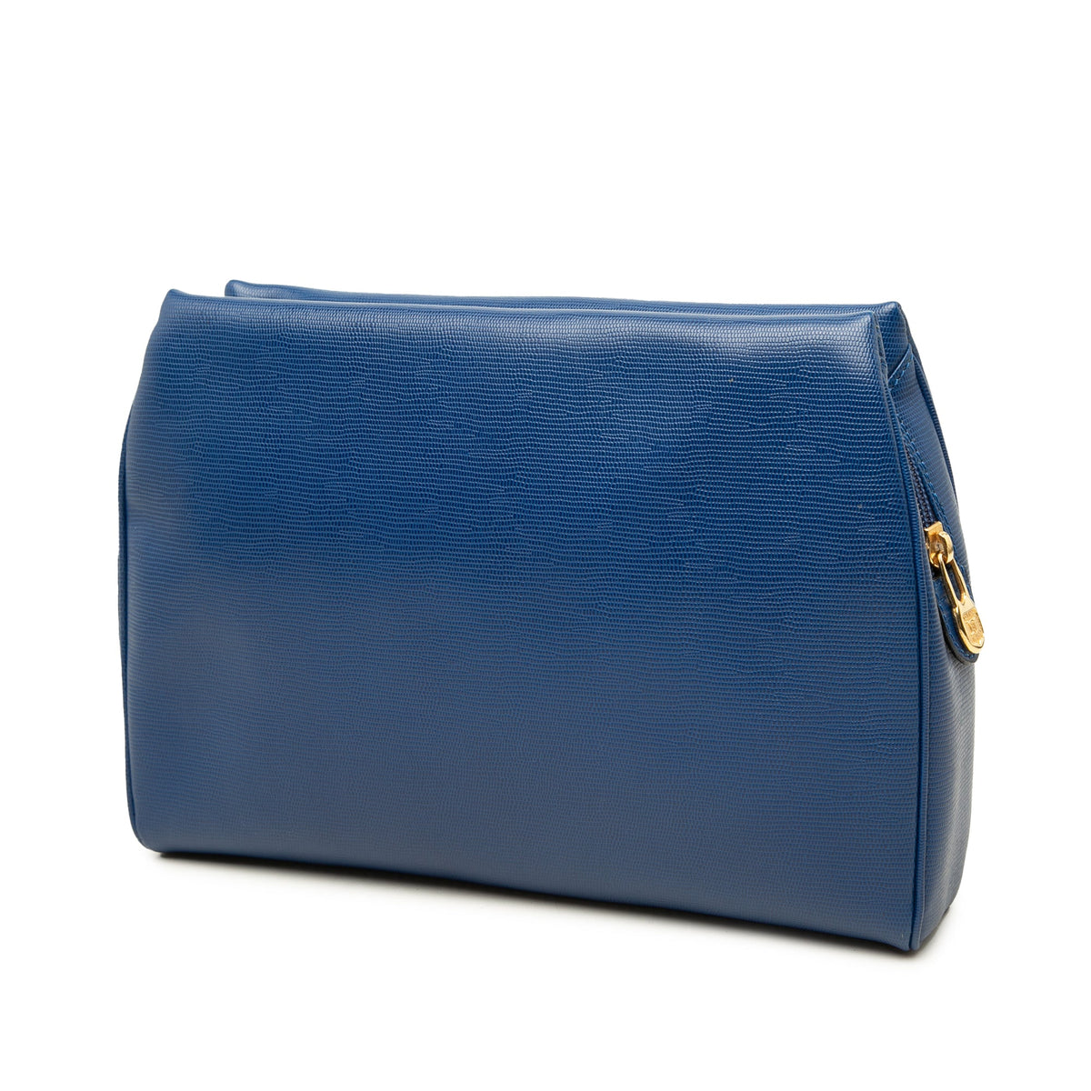 Celine Lizard Embossed Leather Clutch