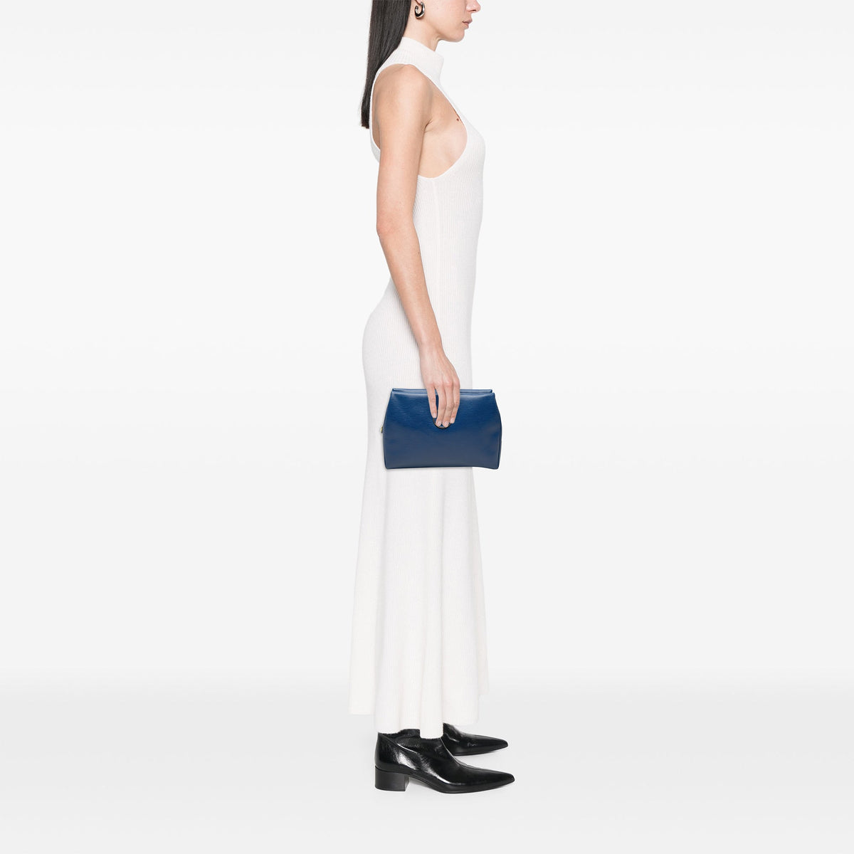 Celine Lizard Embossed Leather Clutch