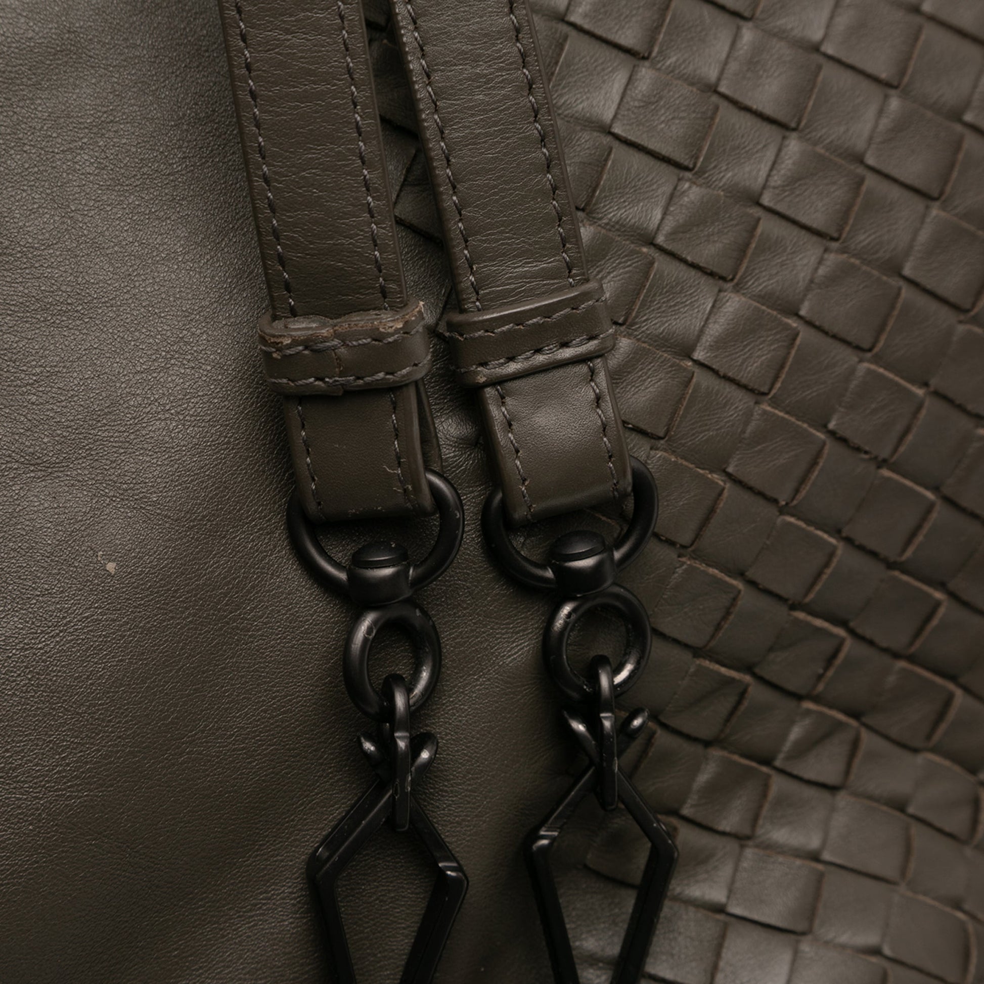 Bottega Veneta Intrecciato Trimmed Nappa Satchel