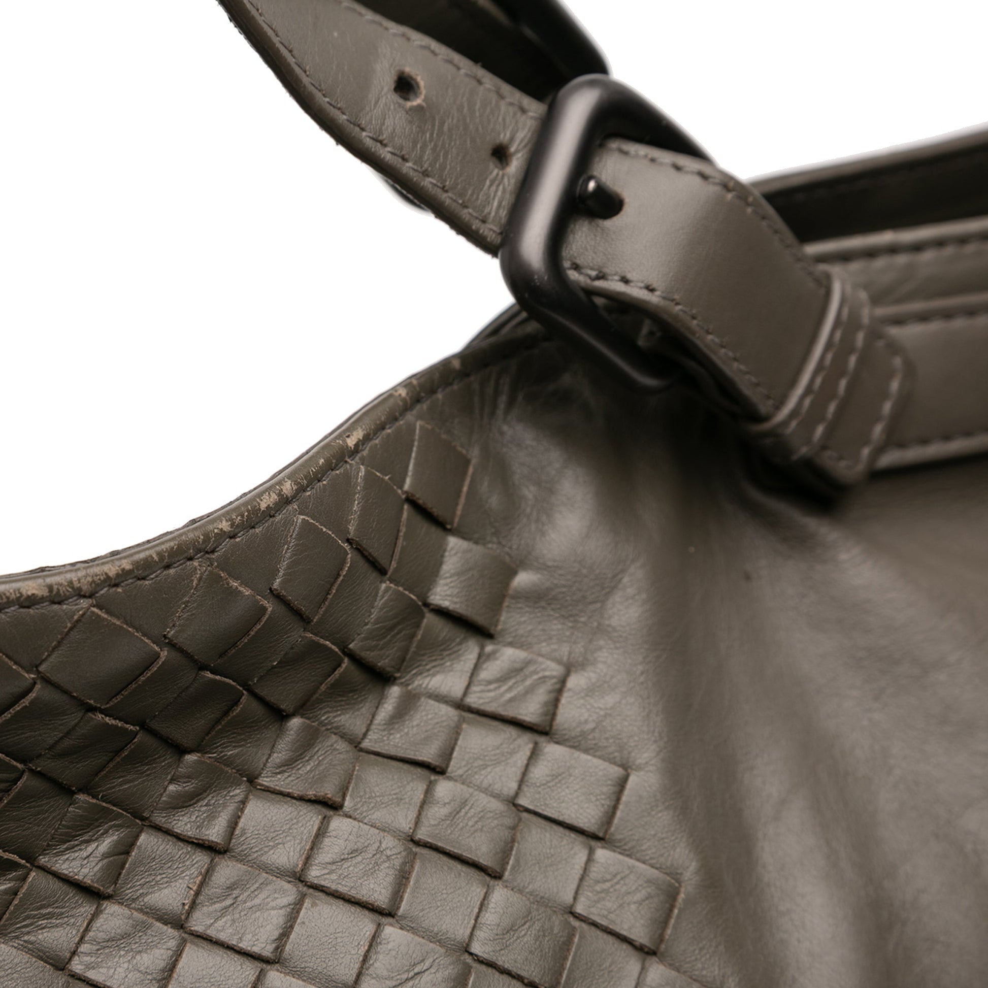 Bottega Veneta Intrecciato Trimmed Nappa Satchel