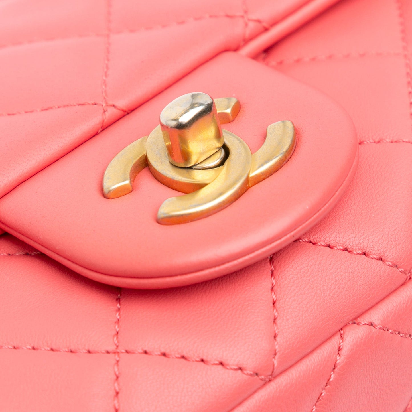 Chanel Mini Rectangular Classic Lambskin Pearl Crush Single Flap