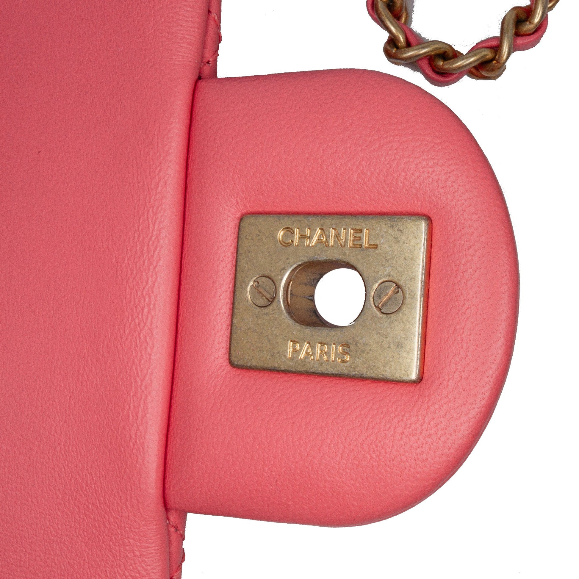 Chanel Mini Rectangular Classic Lambskin Pearl Crush Single Flap