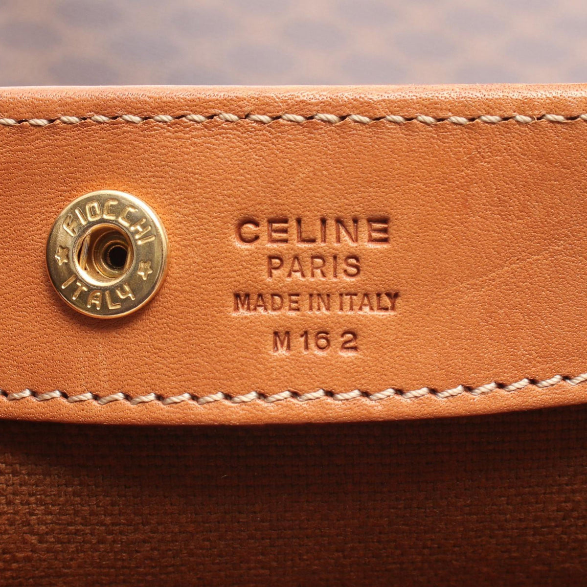Celine Macadam Coated Canvas Tote — Brown