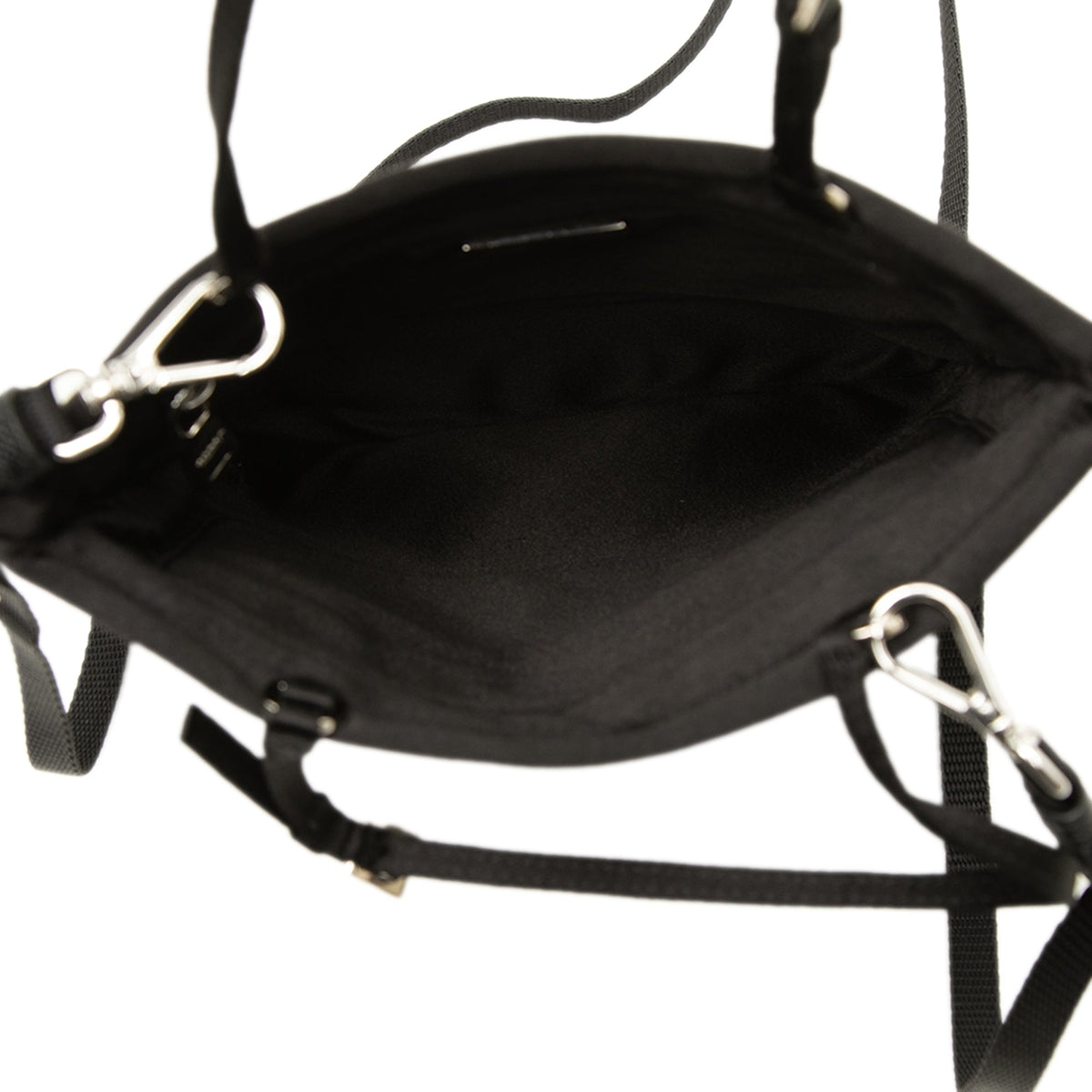 Prada Raso Convertible Tote — Black