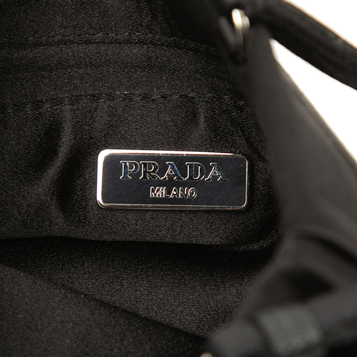 Prada Raso Convertible Tote — Black