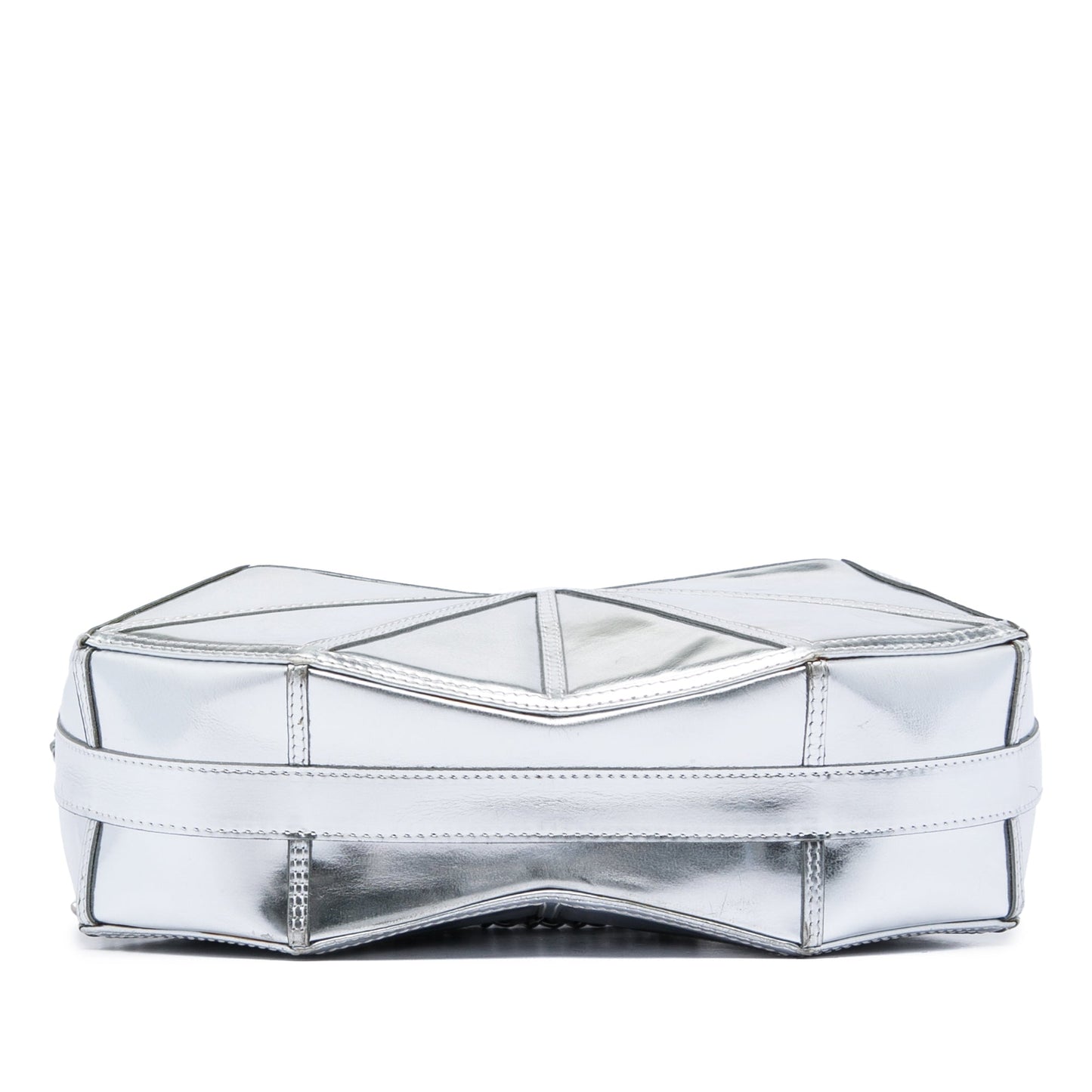 Chanel Metallic Lambskin Midnight Swim Wristlet Clutch