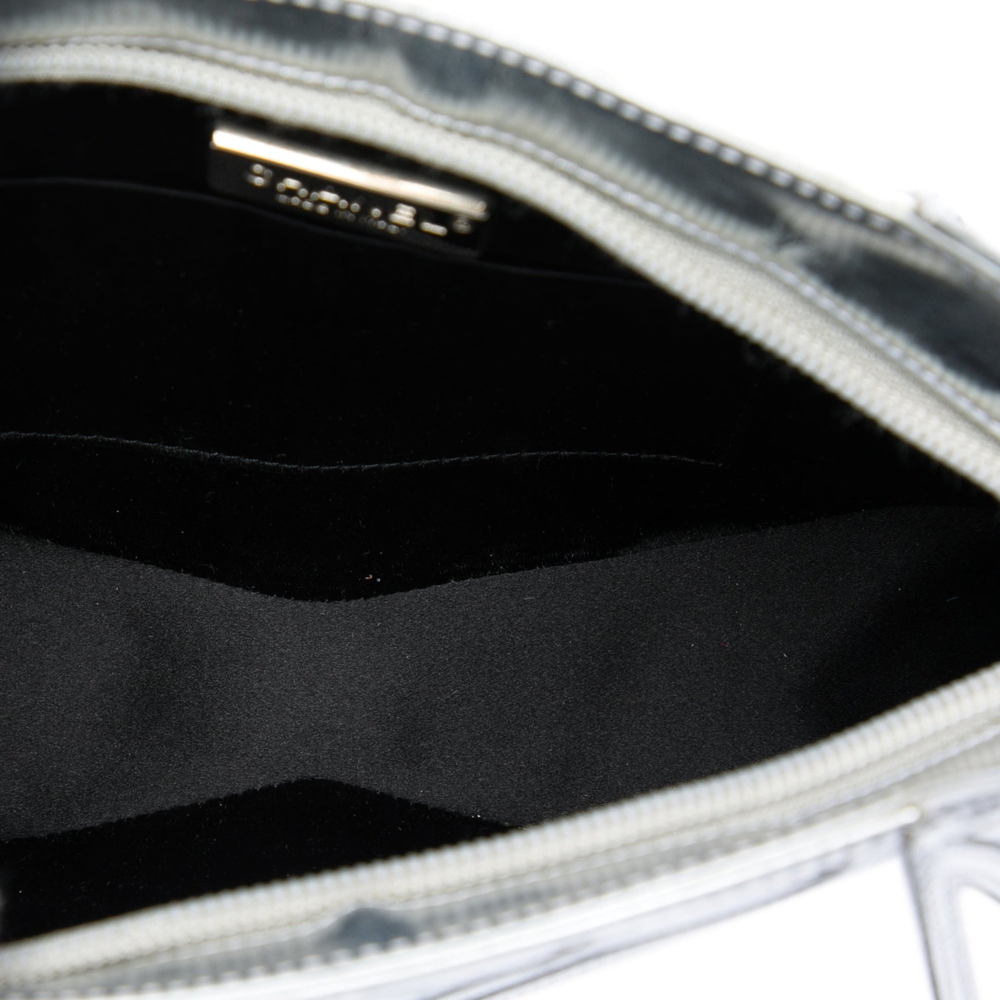 Chanel Metallic Lambskin Midnight Swim Wristlet Clutch