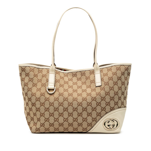 Gucci GG Canvas New Britt Tote
