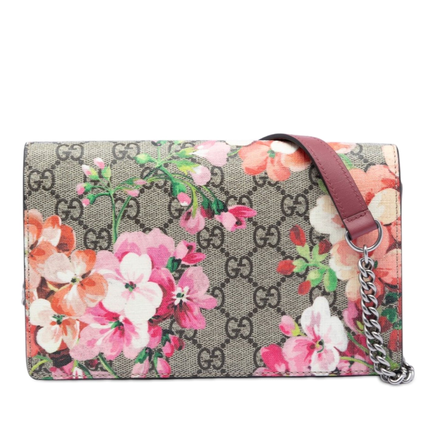 Gucci GG Supreme Blooms Wallet On Chain