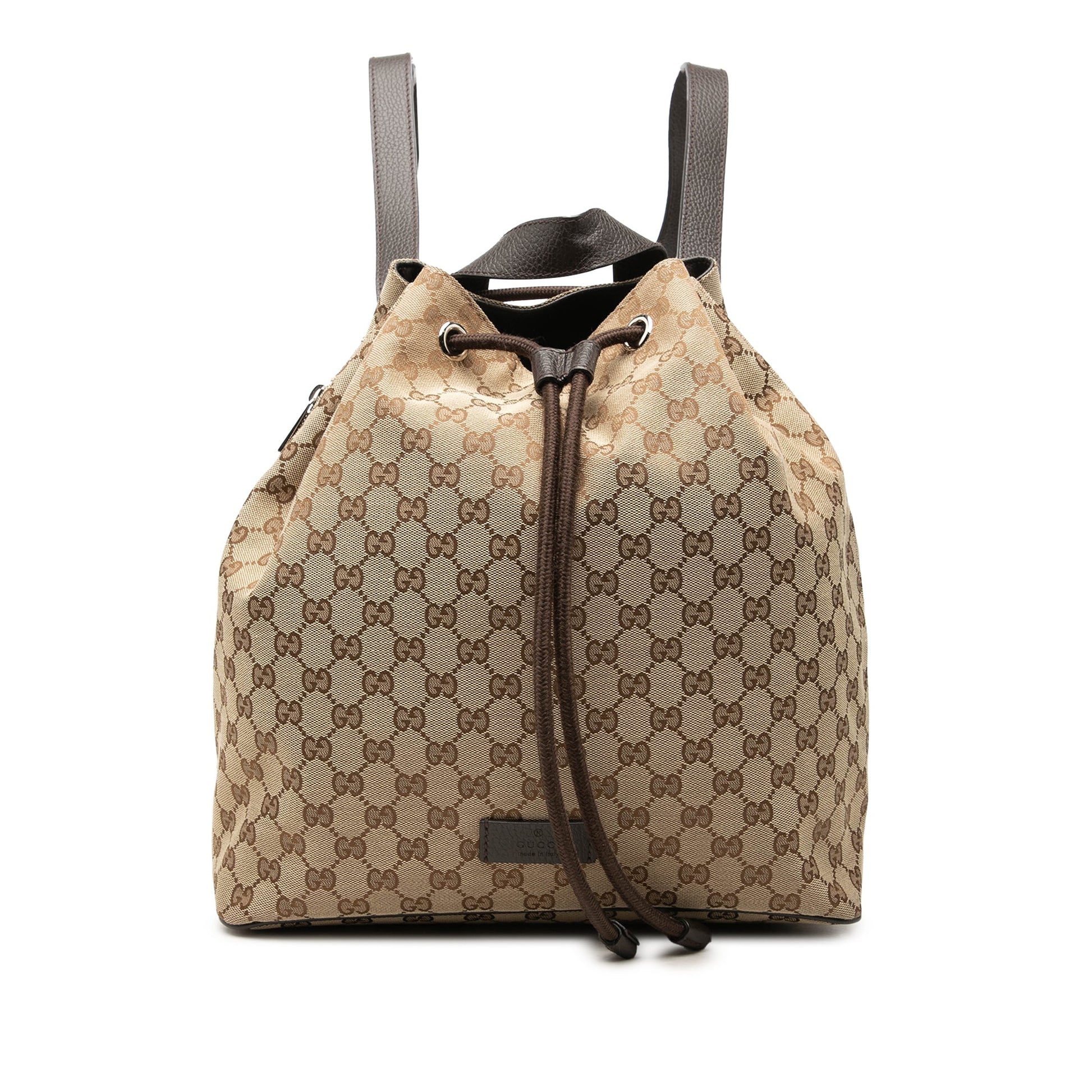 Gucci GG Canvas Drawstring Backpack