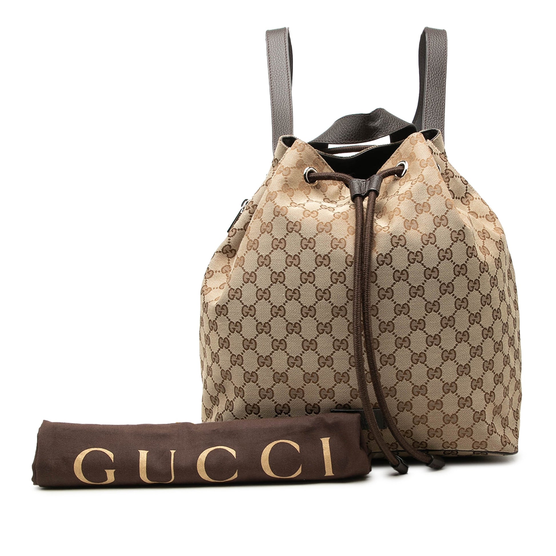 Gucci GG Canvas Drawstring Backpack