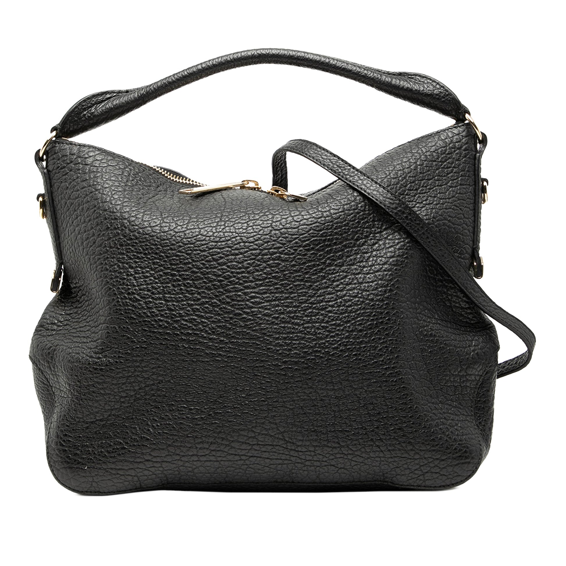 Burberry Small Heritage Grained Calfskin Ledbury Hobo