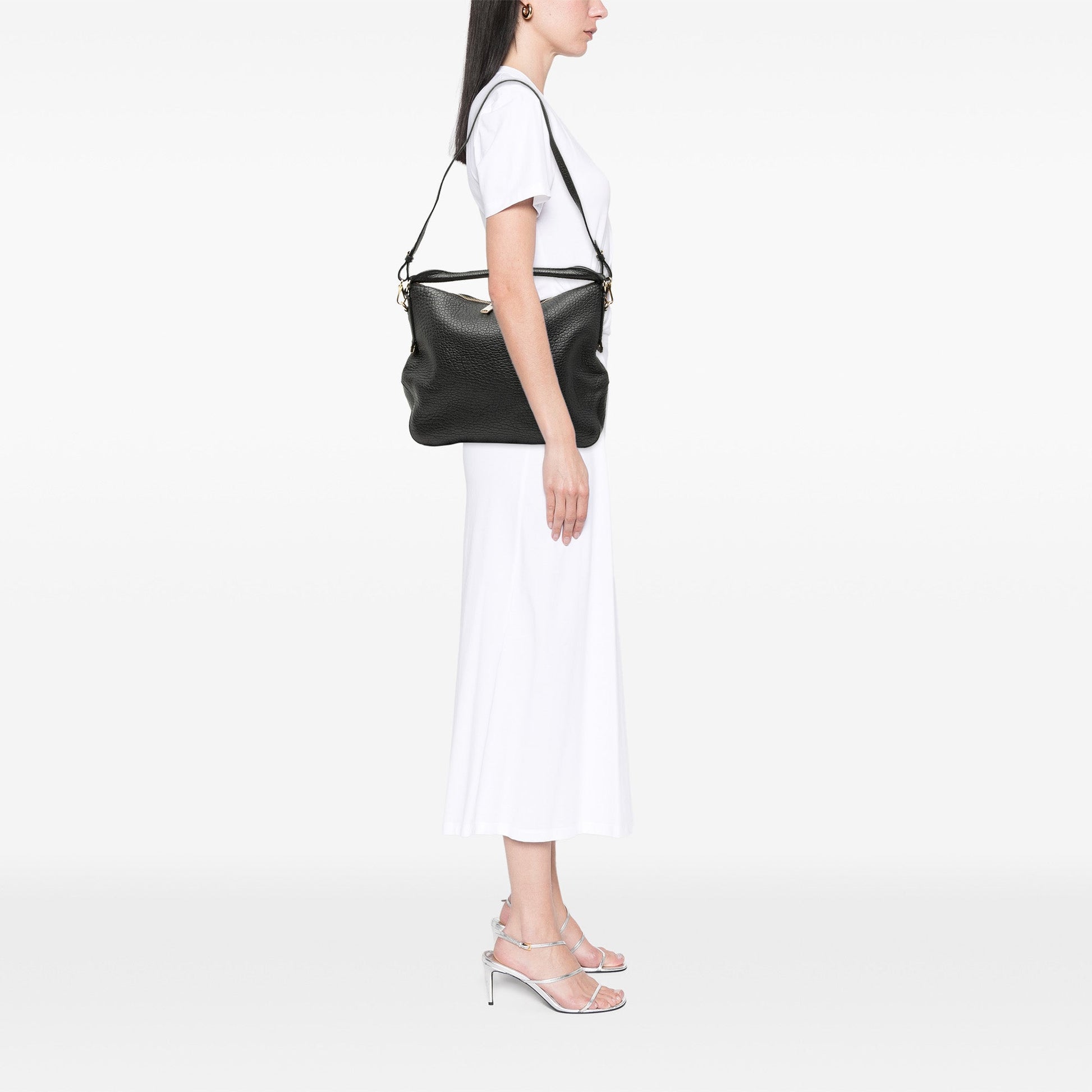 Burberry Small Heritage Grained Calfskin Ledbury Hobo