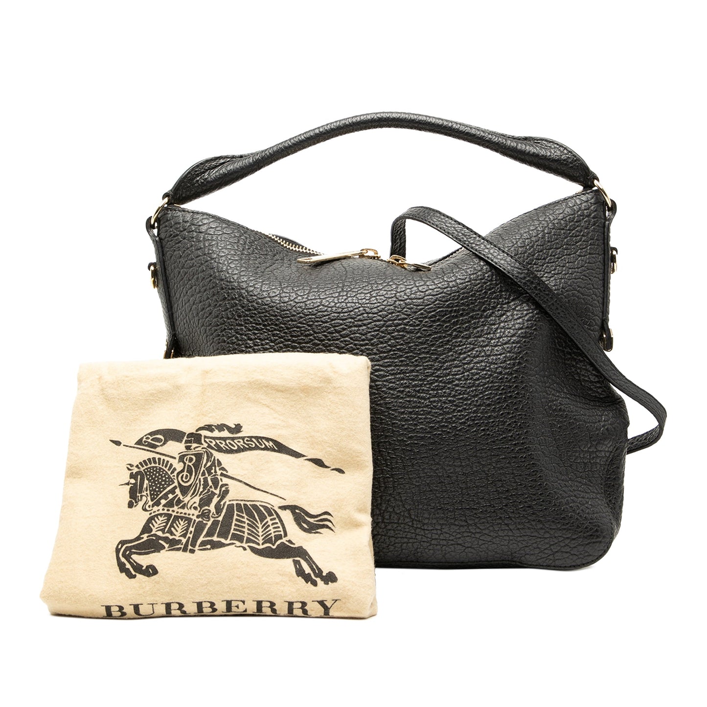 Burberry Small Heritage Grained Calfskin Ledbury Hobo