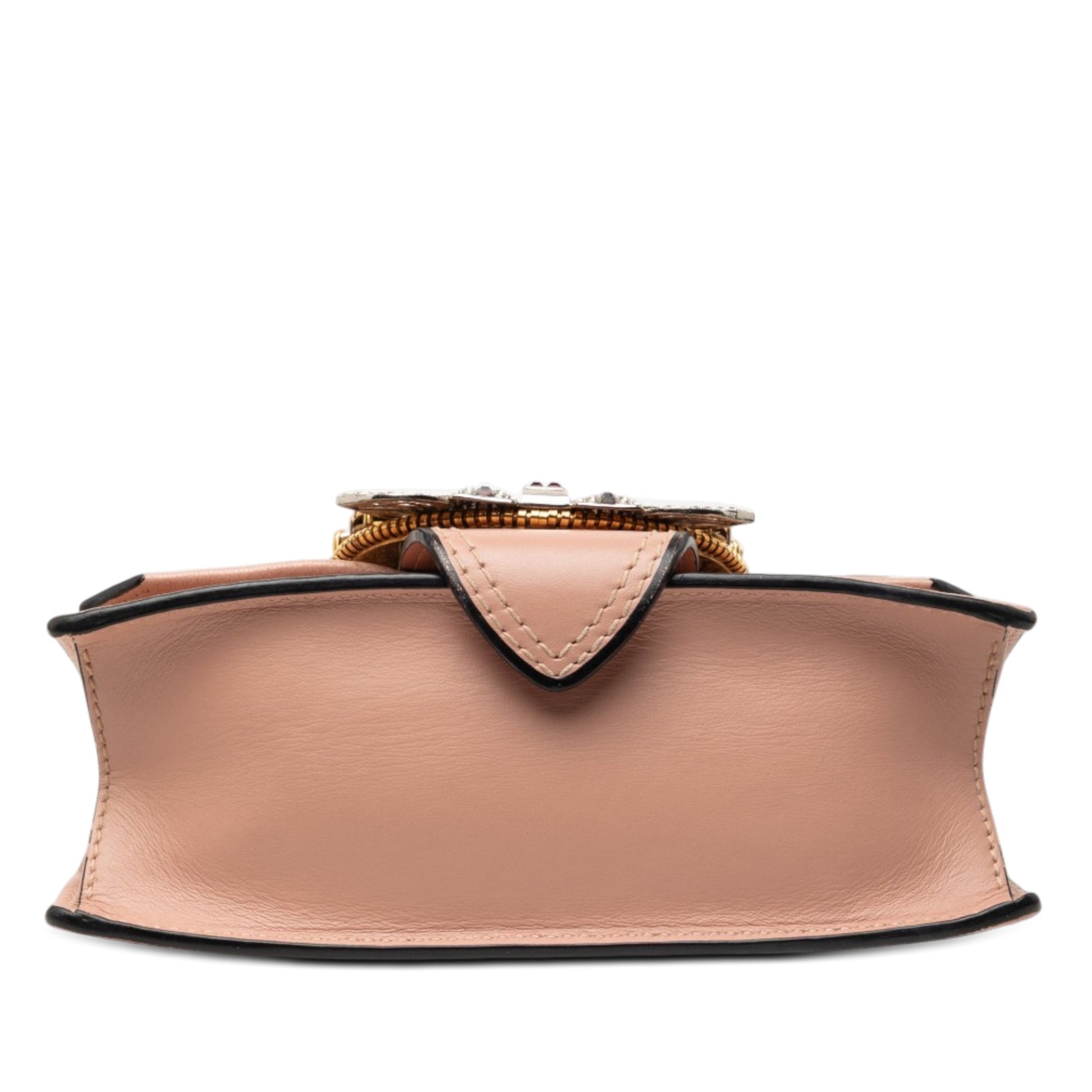 Miu Miu Goatskin Madras Soft Calf Crystal Embellished Crossbody