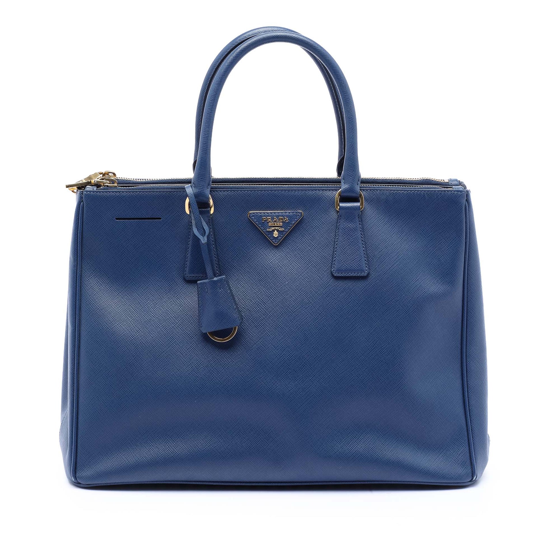 Prada Large Saffiano Lux Galleria Double Zip Tote