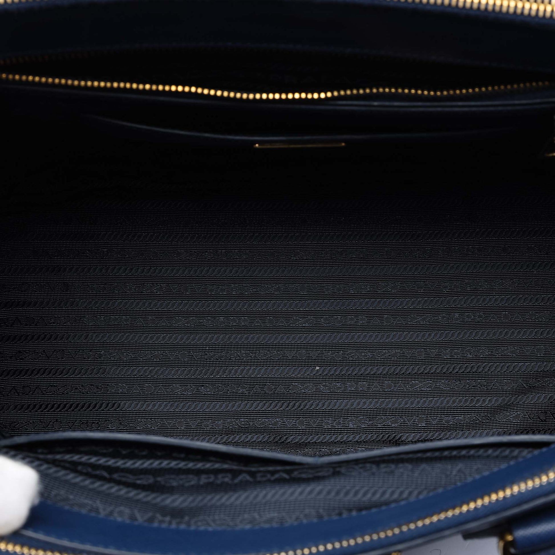 Prada Large Saffiano Lux Galleria Double Zip Tote