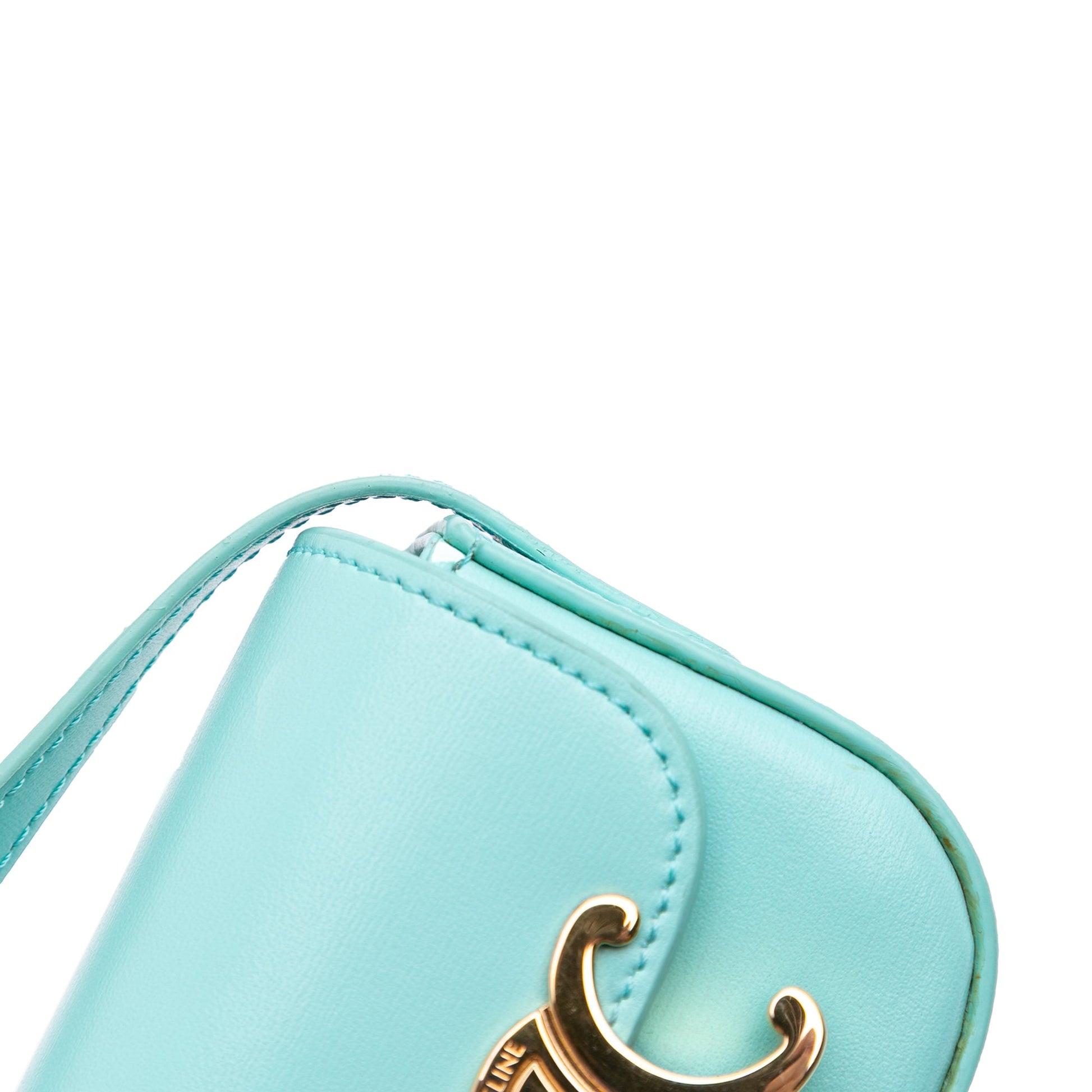 Celine Leather Triomphe AirPods Case with Strap