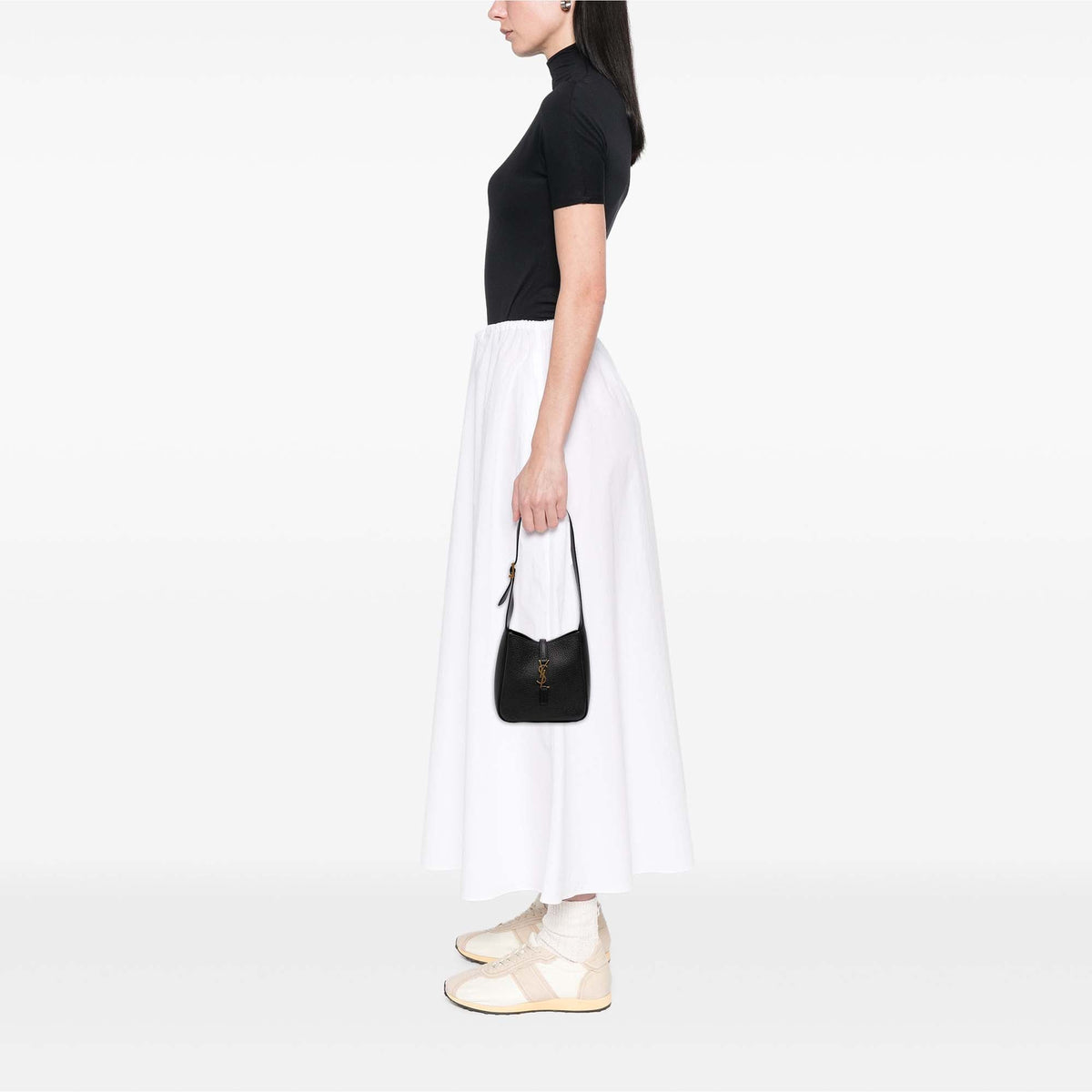 Saint Laurent Baby Grained Calfskin Supple Le 5 a 7 Soft Hobo