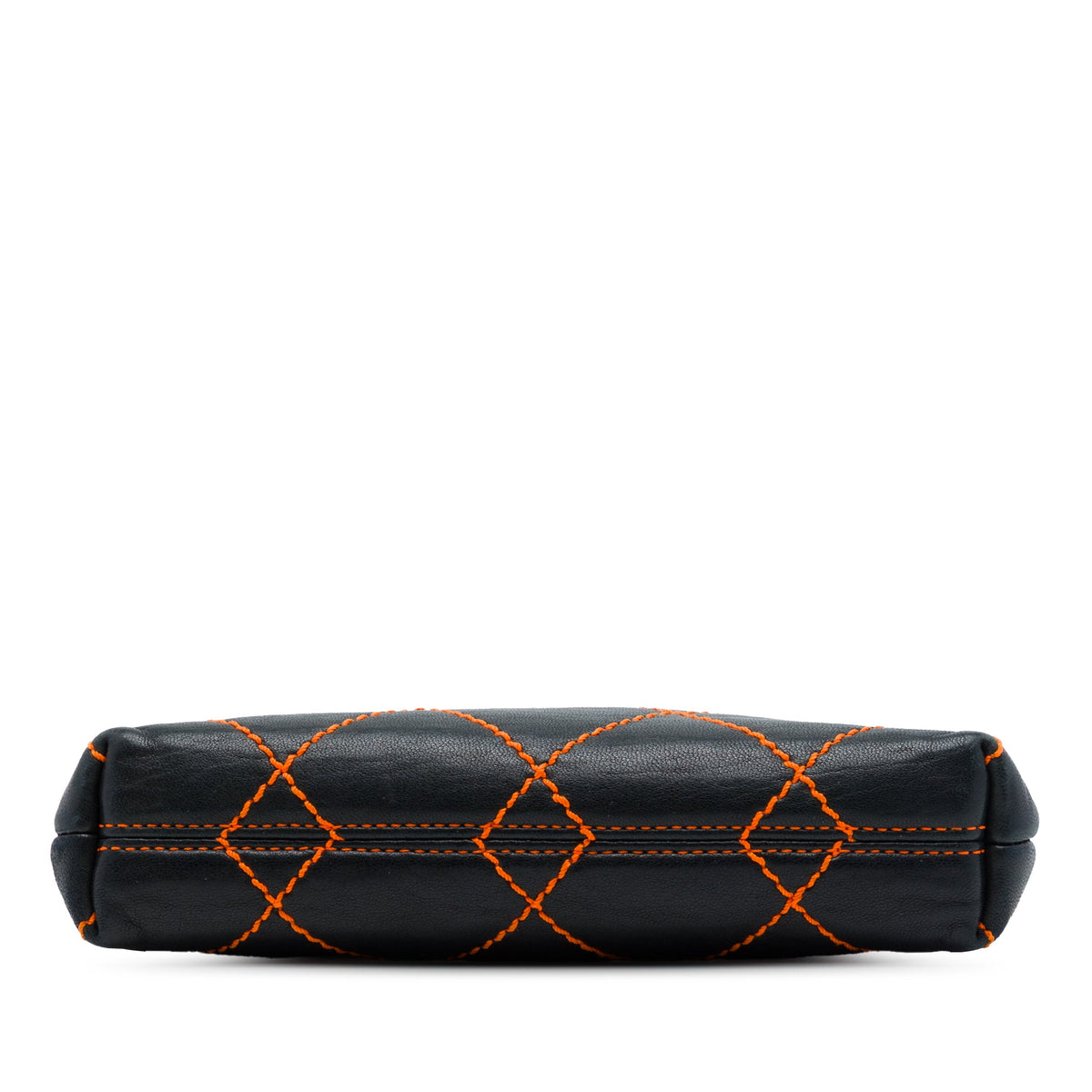 Chanel CC Lambskin Wild Stitch Chain Pochette