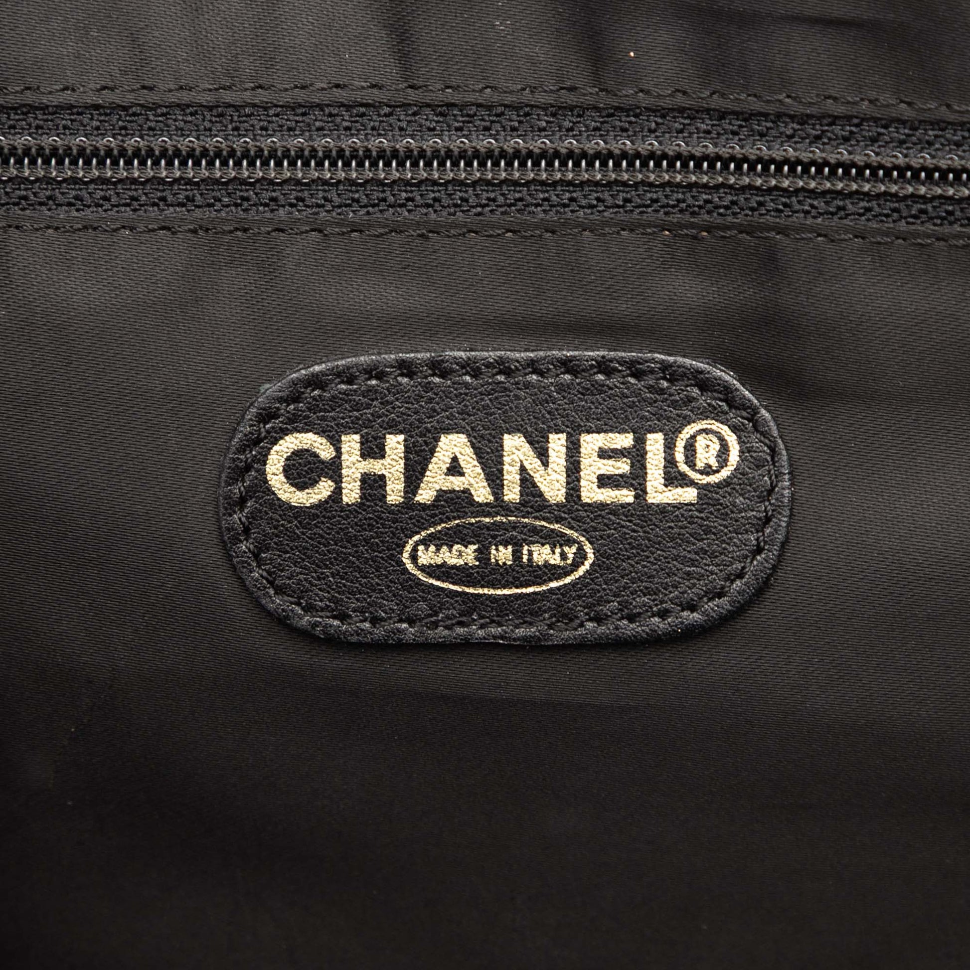 Chanel Caviar Logo Chain Tote