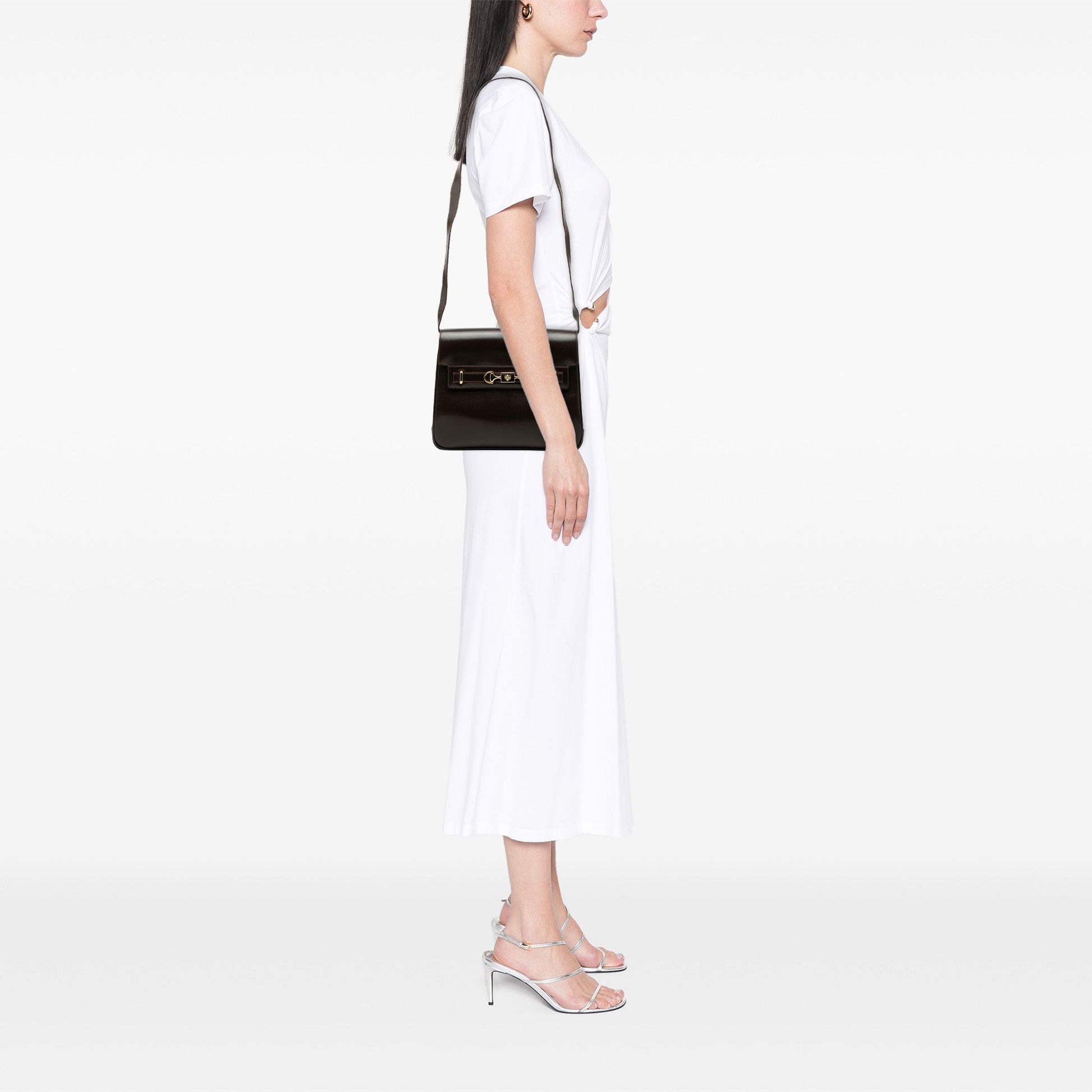 Leather Horsebit Crossbody