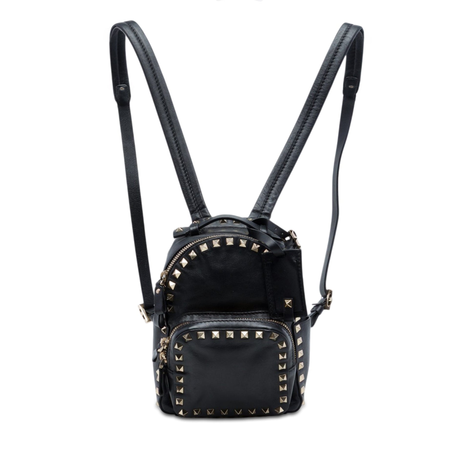 Valentino Mini Leather Rockstud Backpack