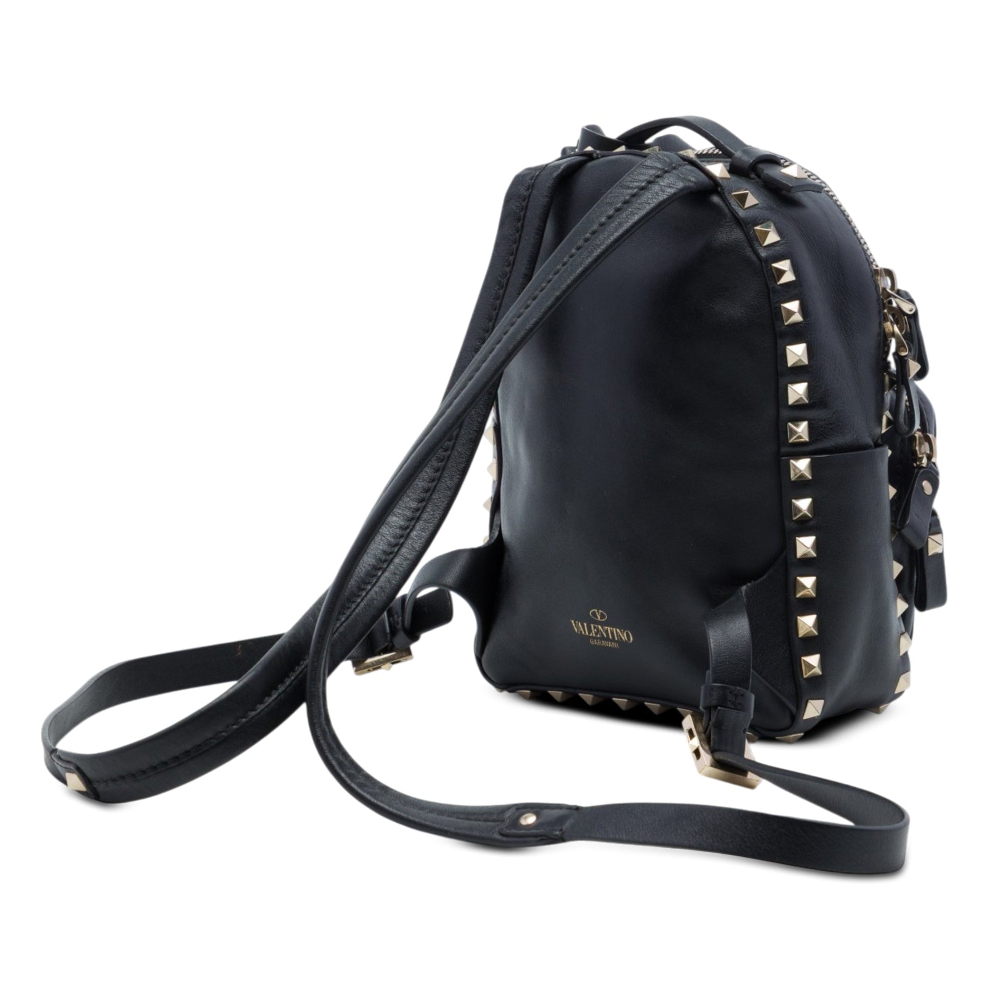 Valentino Mini Leather Rockstud Backpack