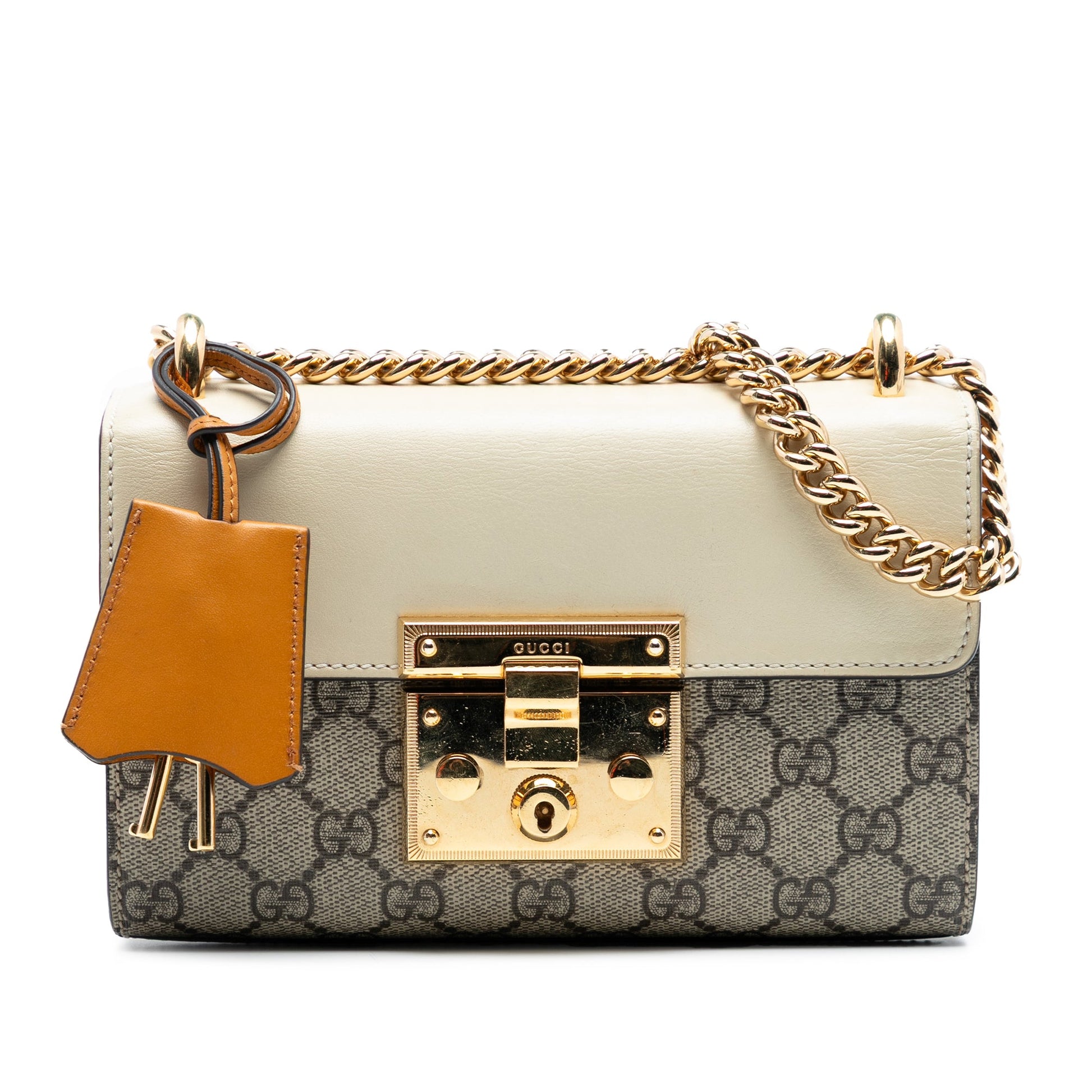 Gucci Small GG Supreme Padlock Crossbody