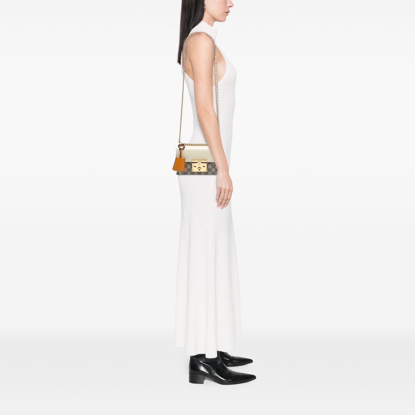 Gucci Small GG Supreme Padlock Crossbody