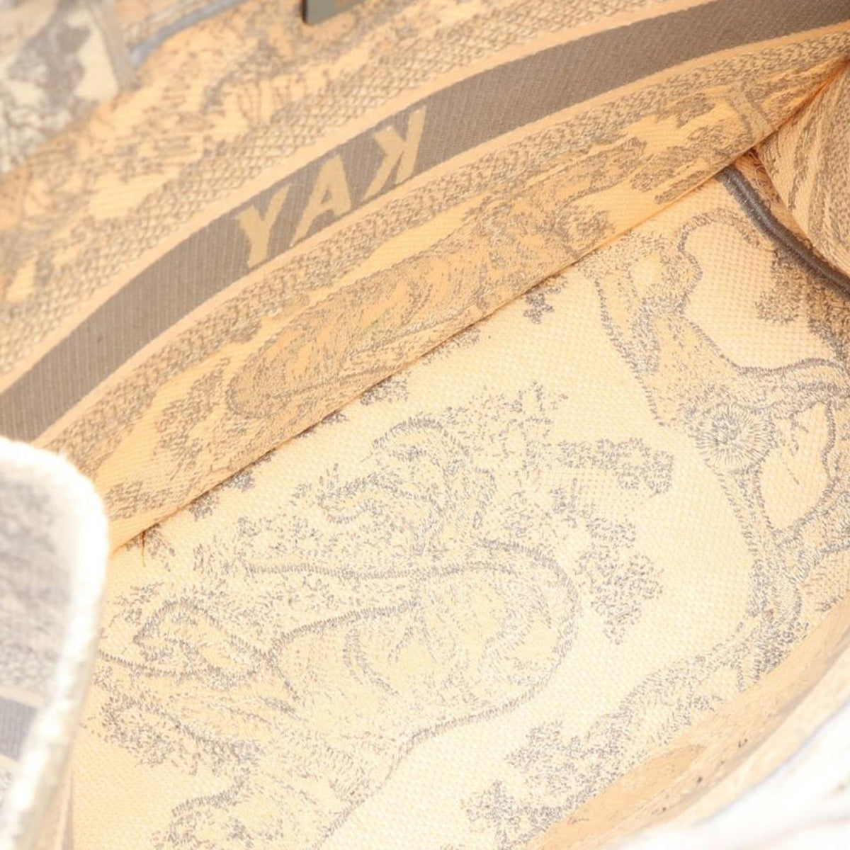 Dior Medium Toile de Jouy Reverse Embroidered Canvas Book Tote — Gray