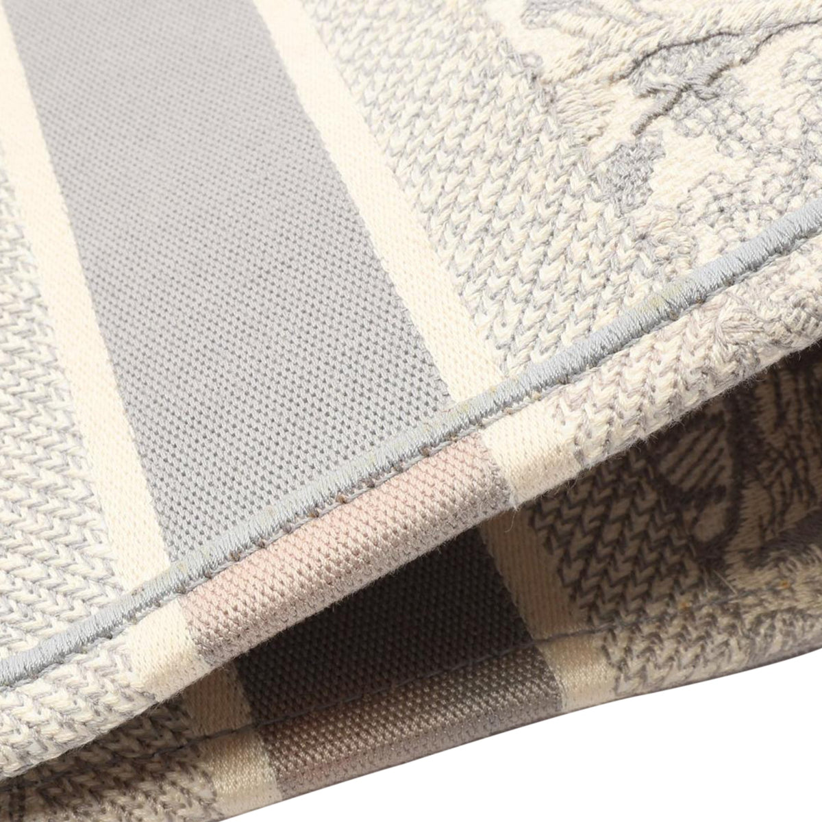 Dior Medium Toile de Jouy Reverse Embroidered Canvas Book Tote — Gray
