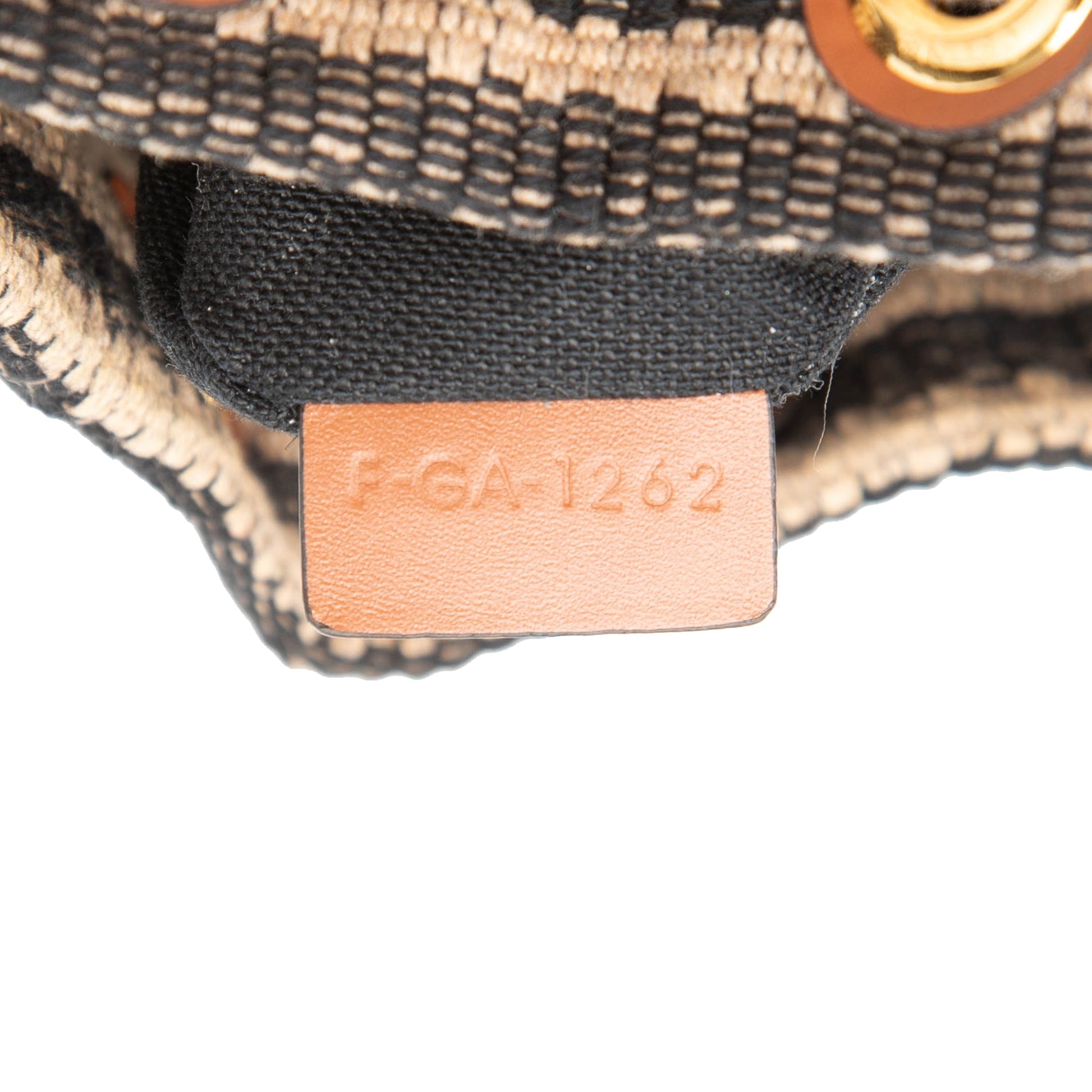 Celine Small Triomphe Raffia Drawstring Bucket Bag