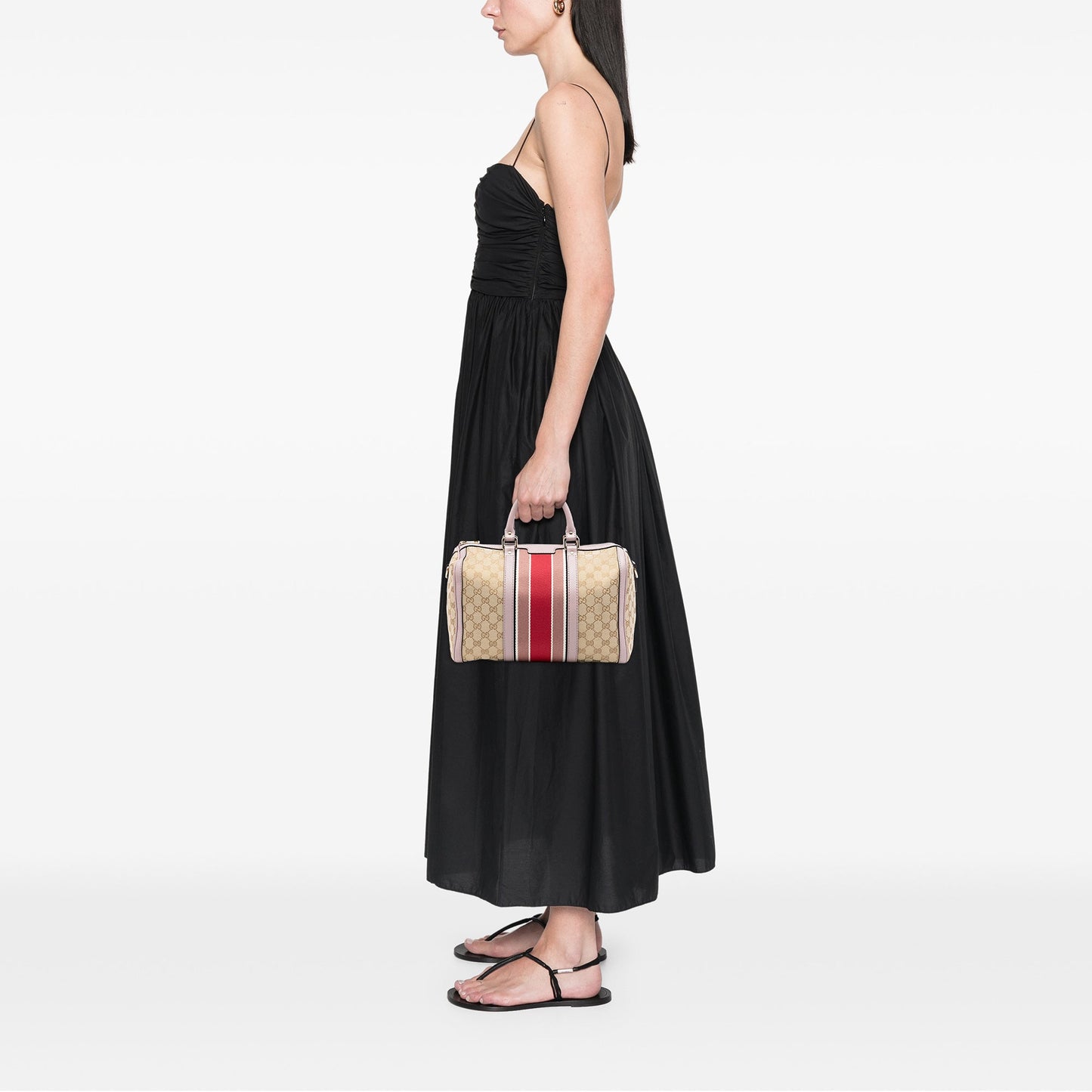 Gucci Medium GG Canvas Web Joy Boston Bag