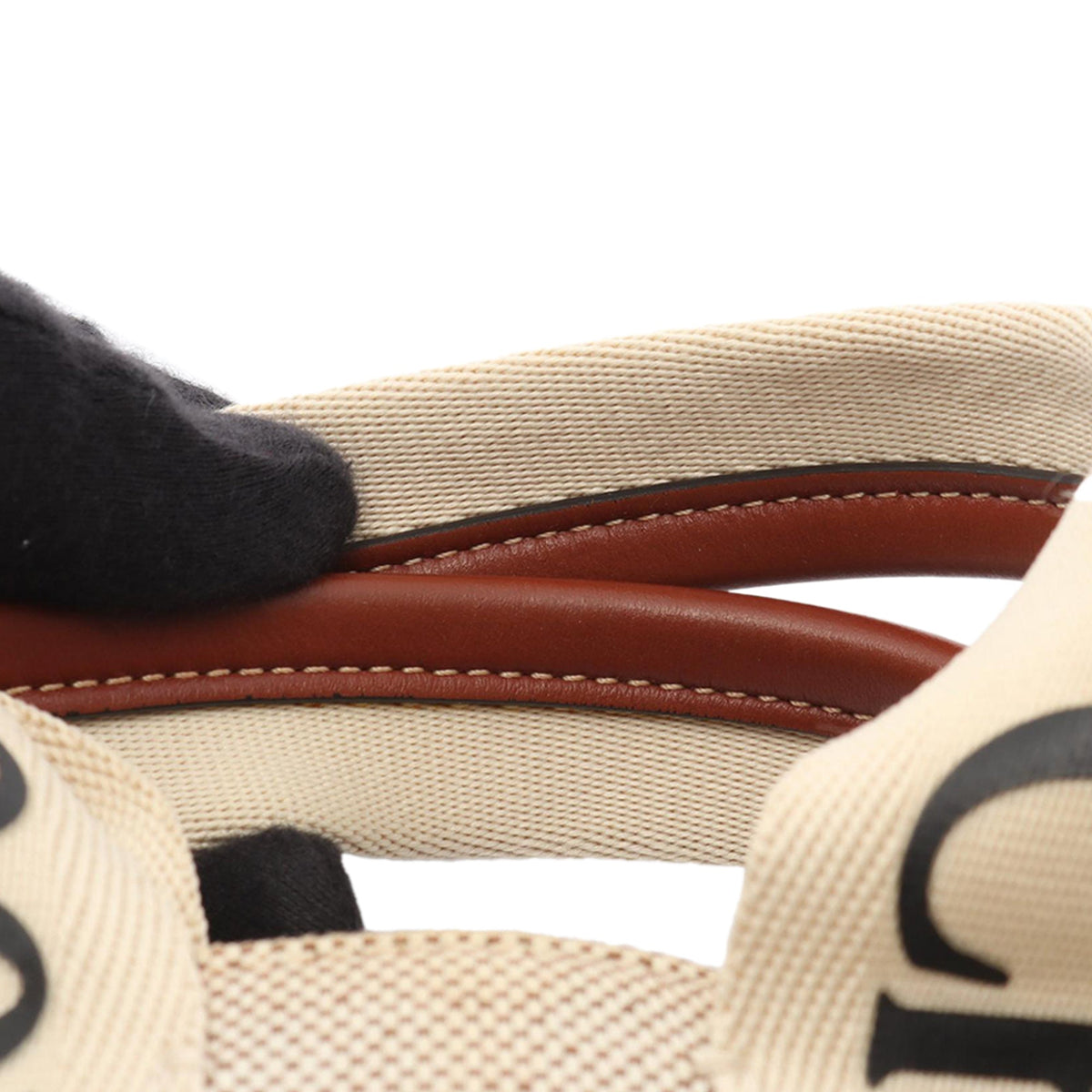 Chloé Small Canvas Woody Tote — Beige