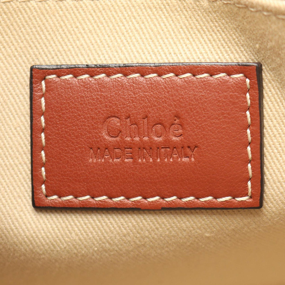 Chloé Small Canvas Woody Tote — Beige