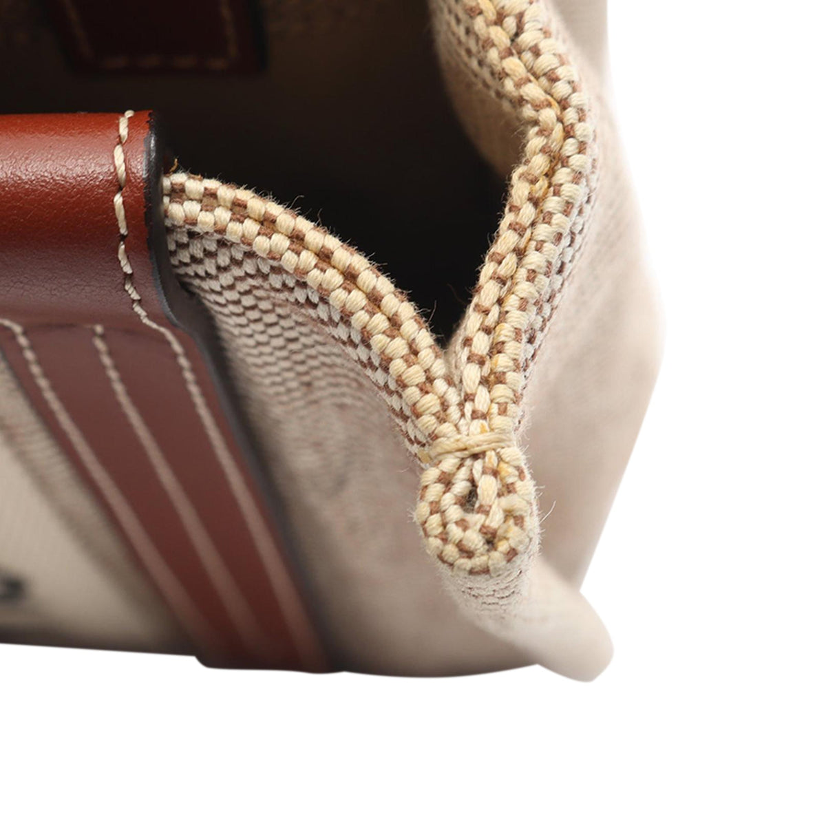 Chloé Small Canvas Woody Tote — Beige
