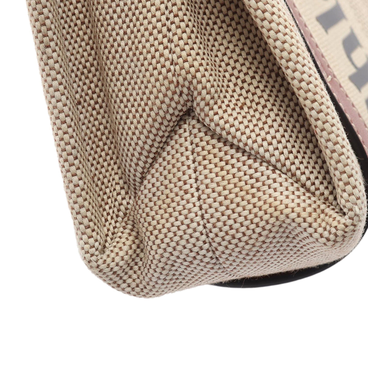 Chloé Small Canvas Woody Tote — Beige