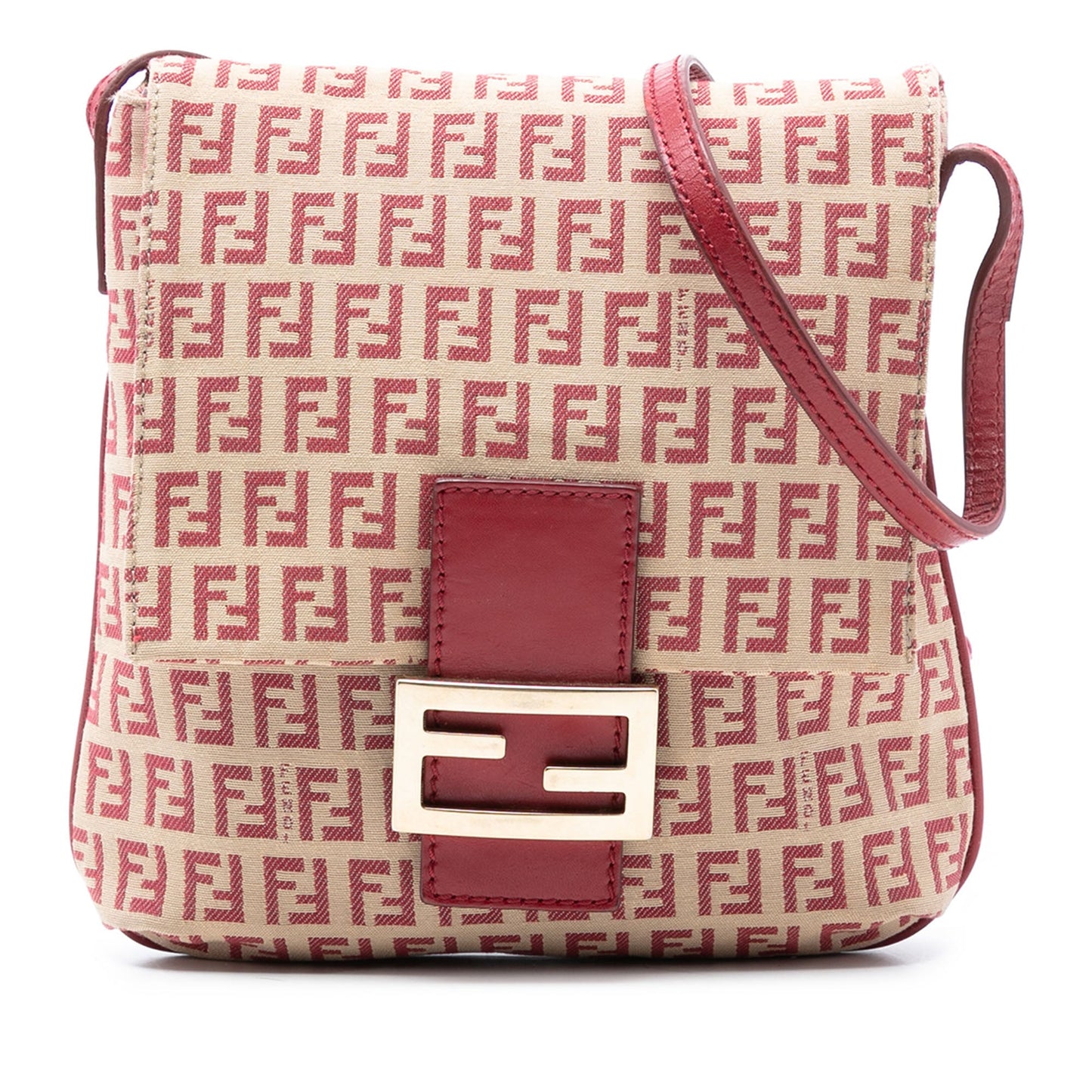 Fendi Zucchino Canvas Flap Crossbody