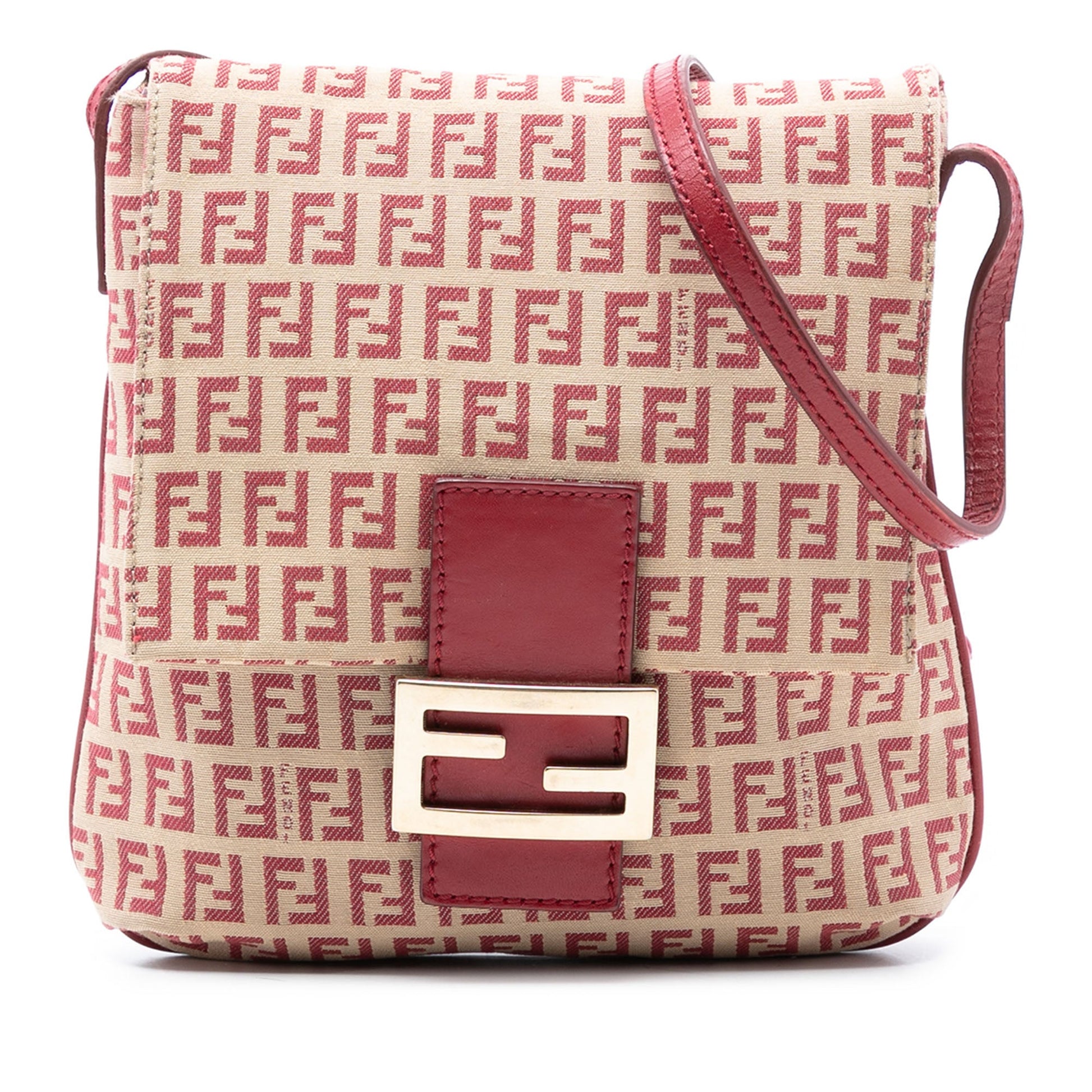 Fendi Zucchino Canvas Flap Crossbody