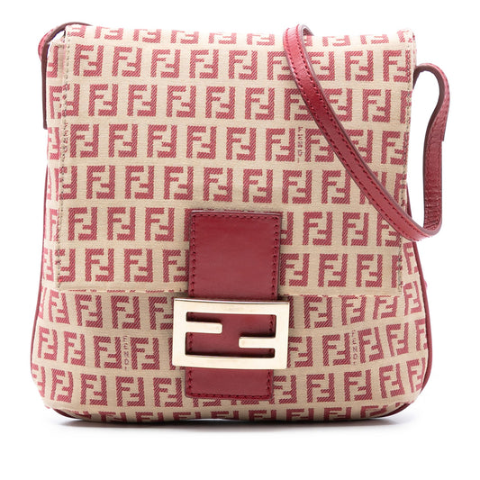 Fendi Zucchino Canvas Flap Crossbody