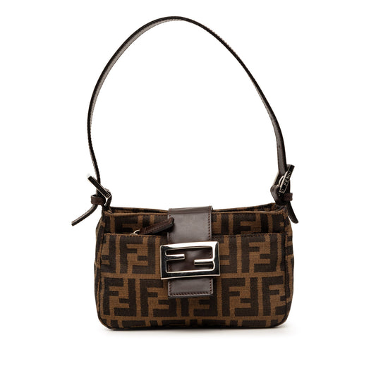 Fendi Zucca Canvas Shoulder Bag