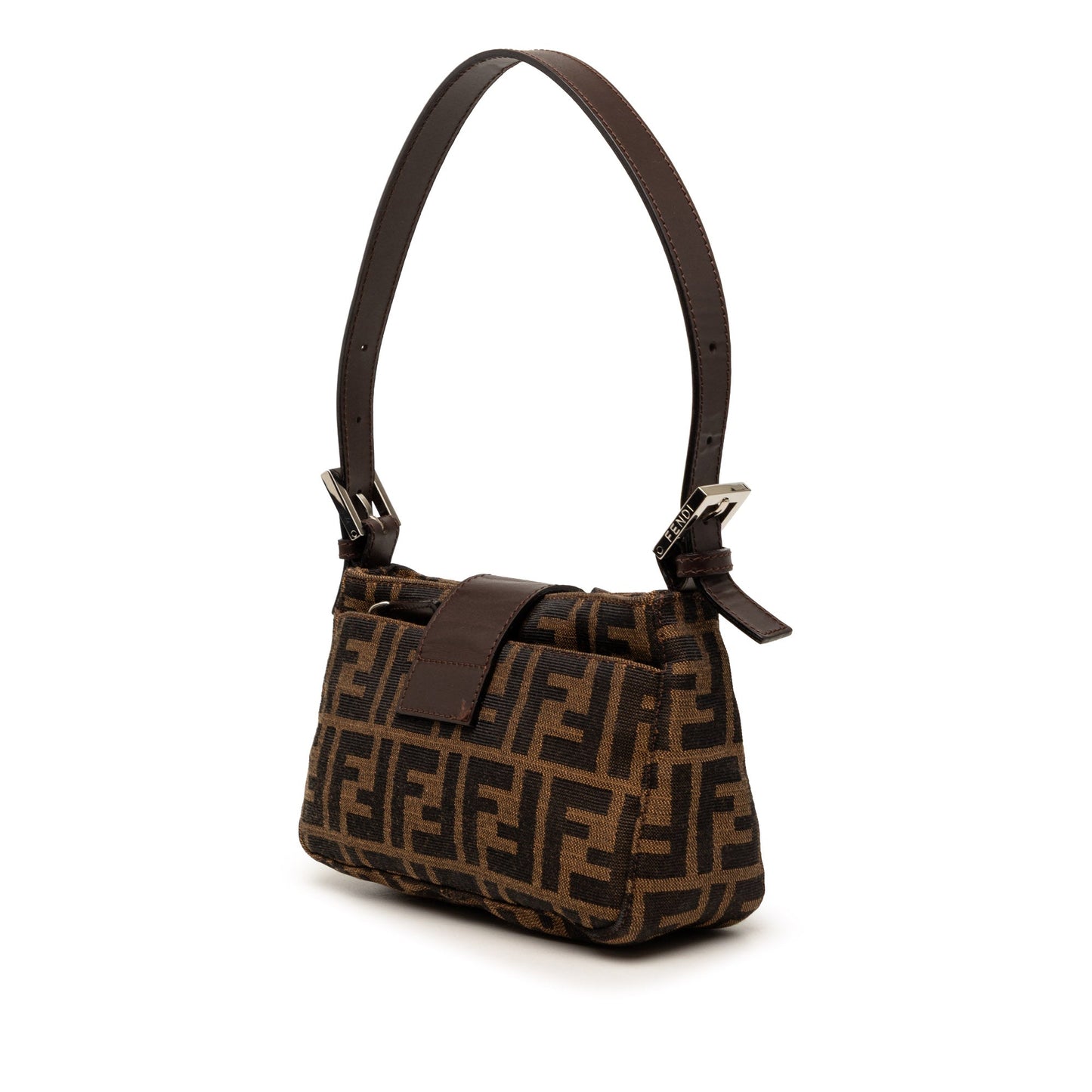 Fendi Zucca Canvas Shoulder Bag