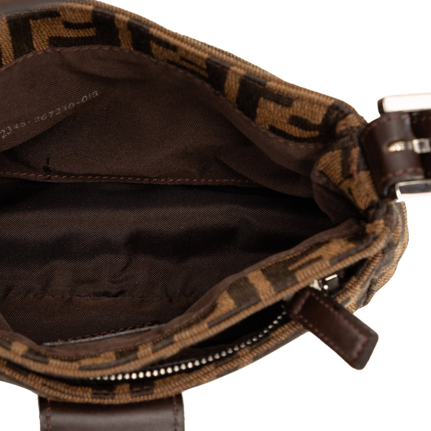 Fendi Zucca Canvas Shoulder Bag