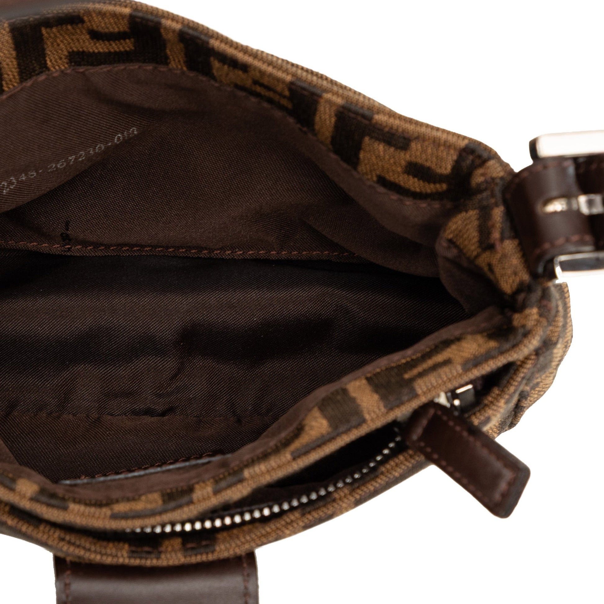 Fendi Zucca Canvas Shoulder Bag