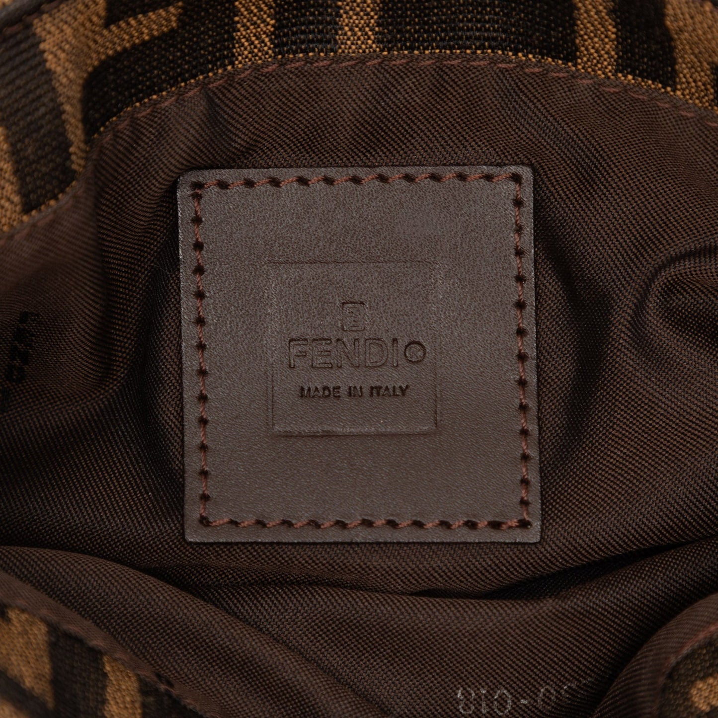 Fendi Zucca Canvas Shoulder Bag
