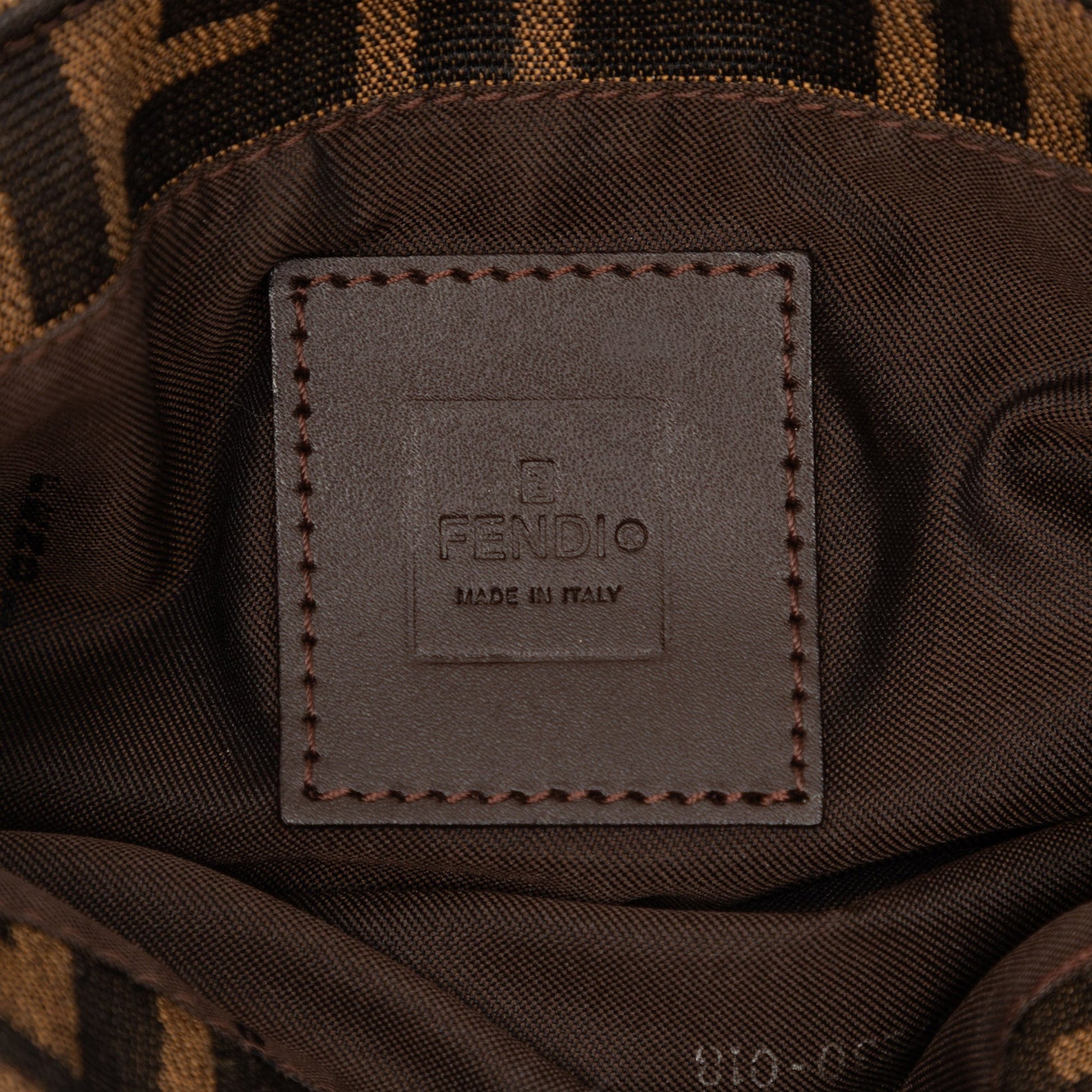 Fendi Zucca Canvas Shoulder Bag