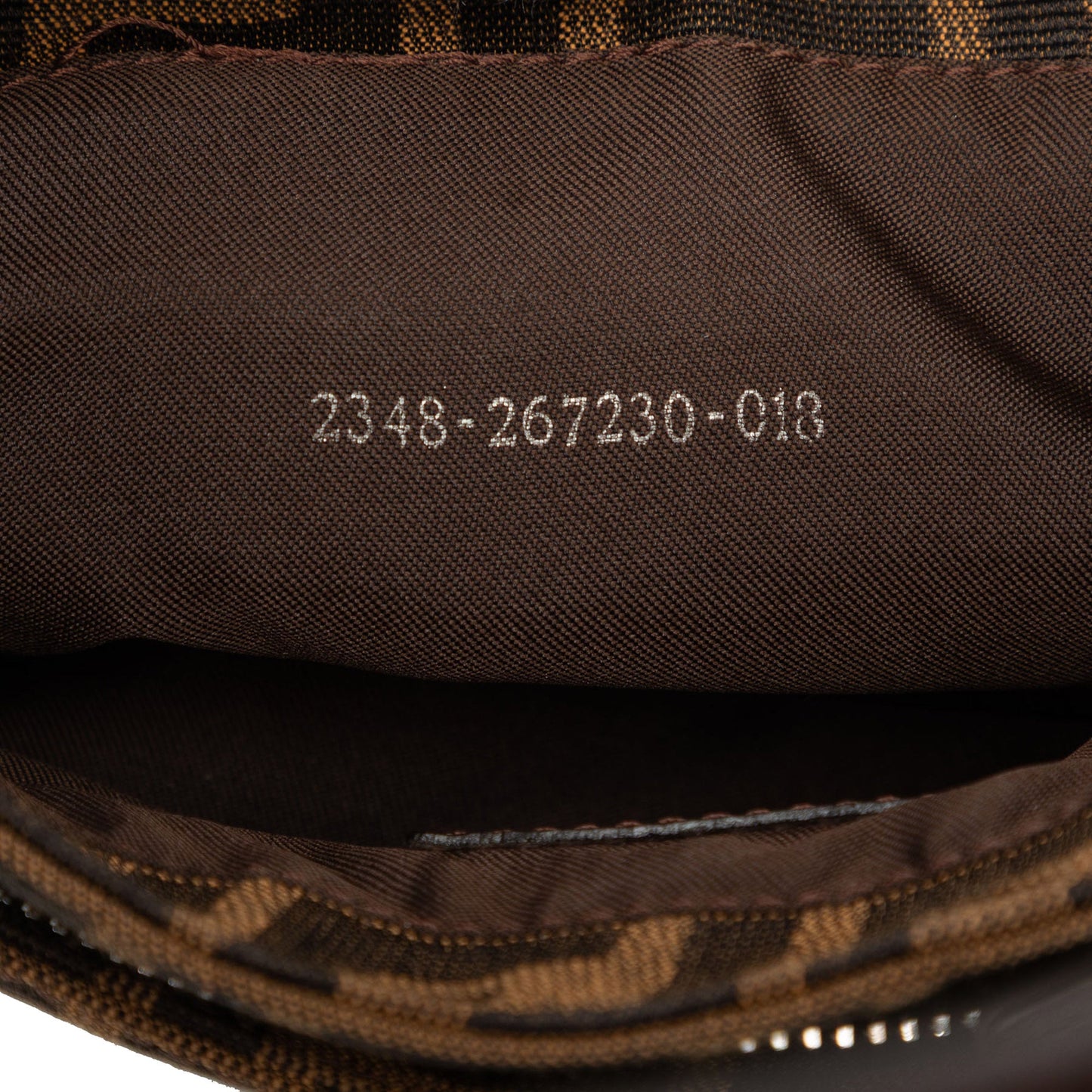 Fendi Zucca Canvas Shoulder Bag